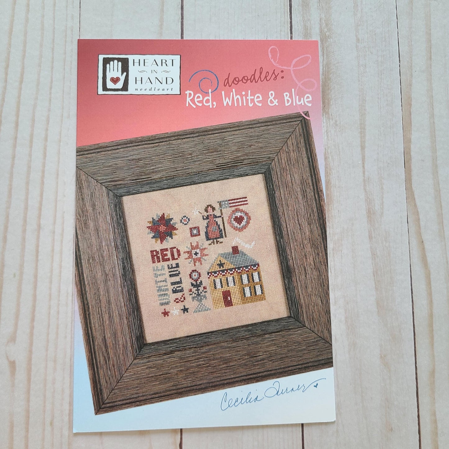 Red, White & Blue by Heart in Hand needleart - Paper Pattern