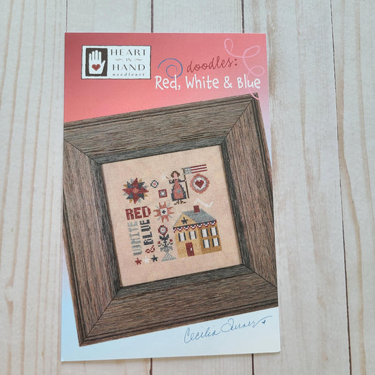 Red, White & Blue by Heart in Hand needleart - Paper Pattern