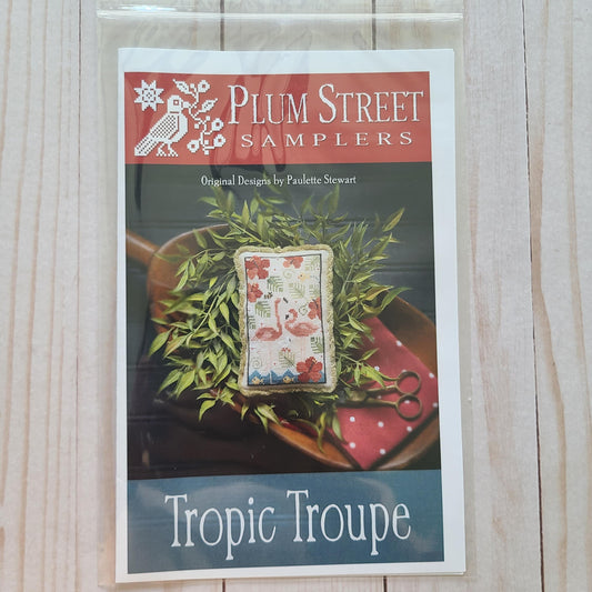 Tropic Troupe Cross Stitch Pattern chart from Plum Street Samplers