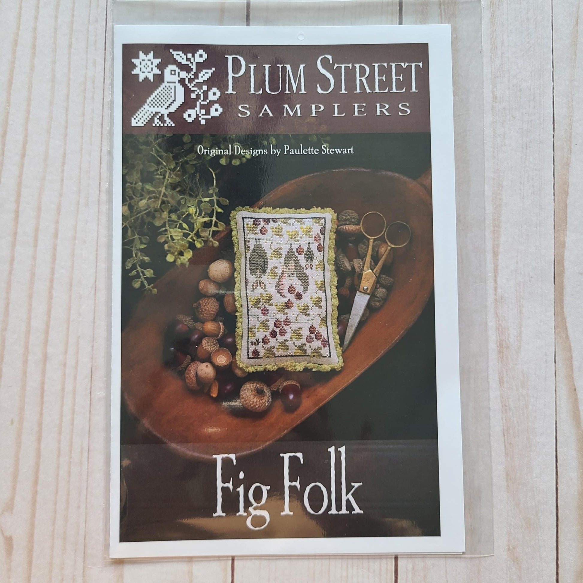 Fig Folk Cross Stitch Pattern chart from Plum Street Samplers