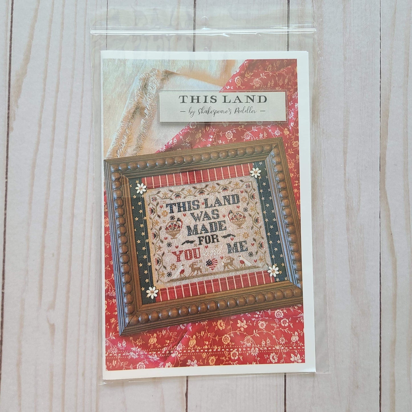 This Land Cross Stitch Chart by Shakespeare's Peddler