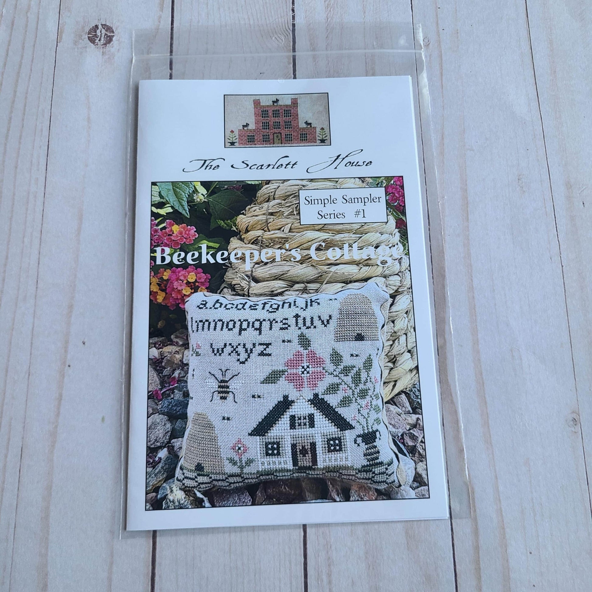 Beekeeper's Cottage cross stitch pattern by The Scarlett House