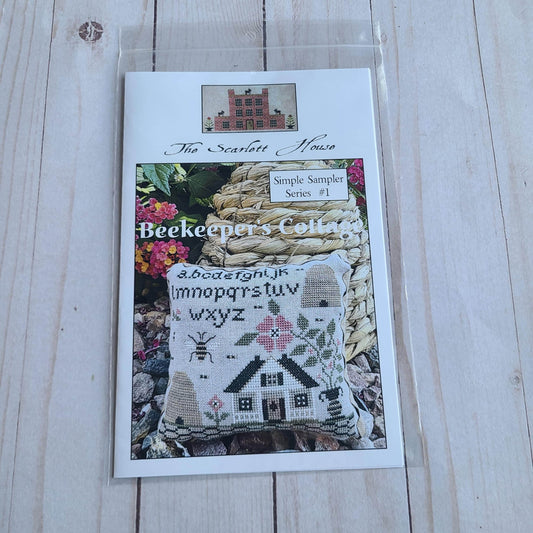 Beekeeper's Cottage cross stitch pattern by The Scarlett House