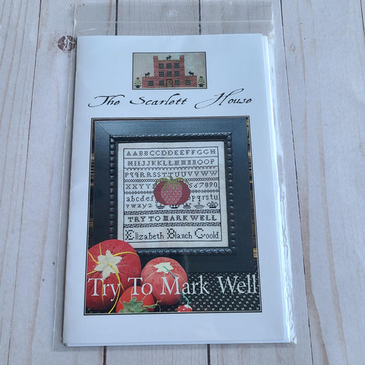 Try to Mark Well cross stitch pattern by The Scarlett House