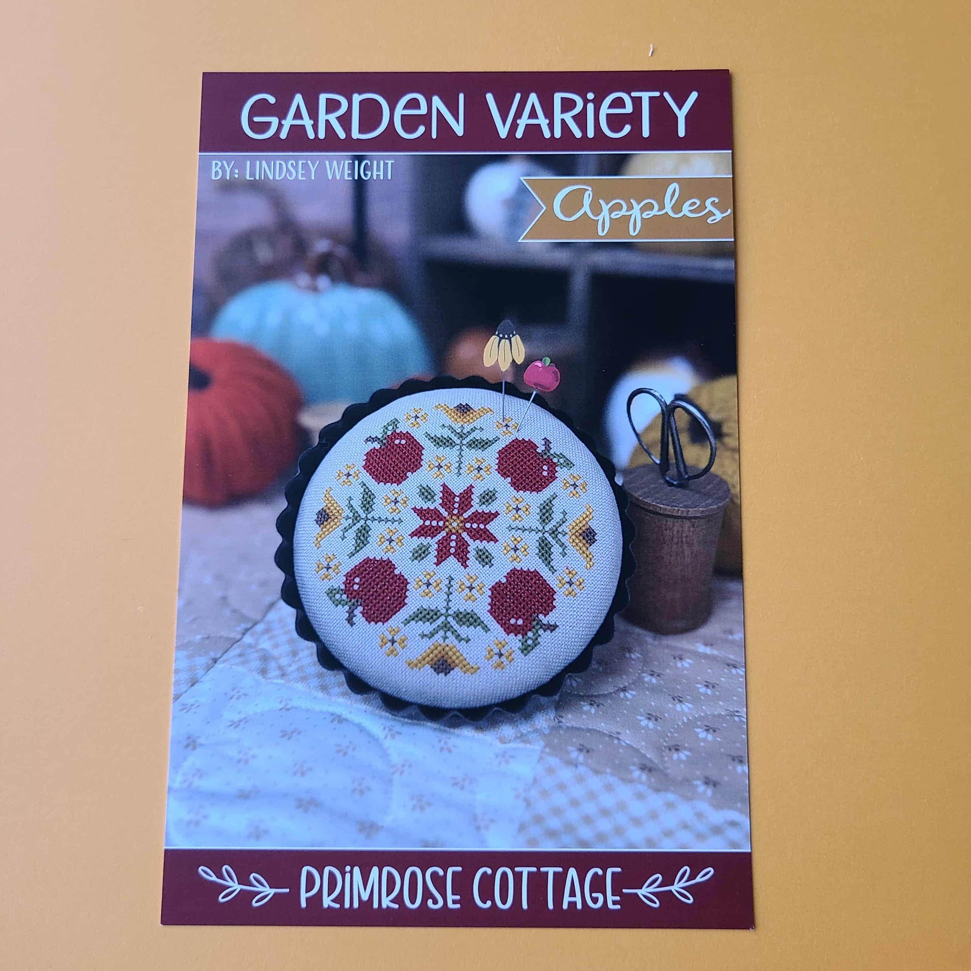 Garden Variety: Apples Cross Stitch by Lindsey Weight of Primrose Cottage - Paper Pattern