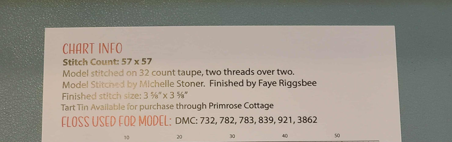 Garden Variety: Pumpkins Cross Stitch by Lindsey Weight of Primrose Cottage - Paper Pattern