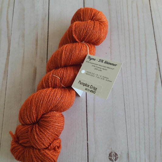 Pumpkin Crisp - DK Shimmer Yarn by Wild Sage Wool
