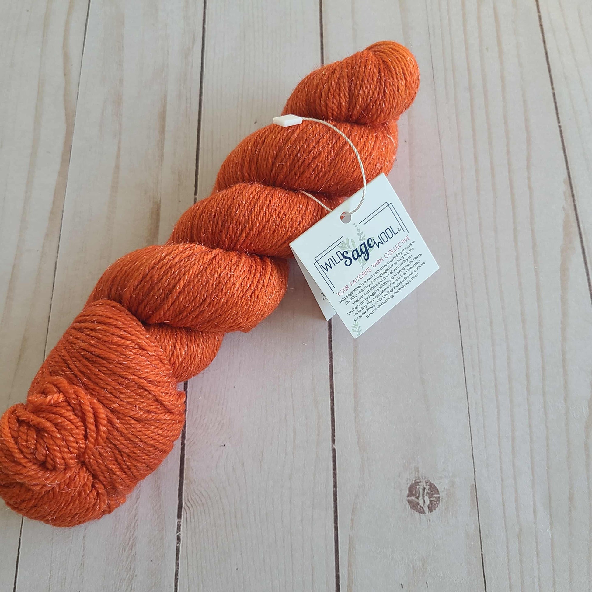 Pumpkin Crisp - DK Shimmer Yarn by Wild Sage Wool