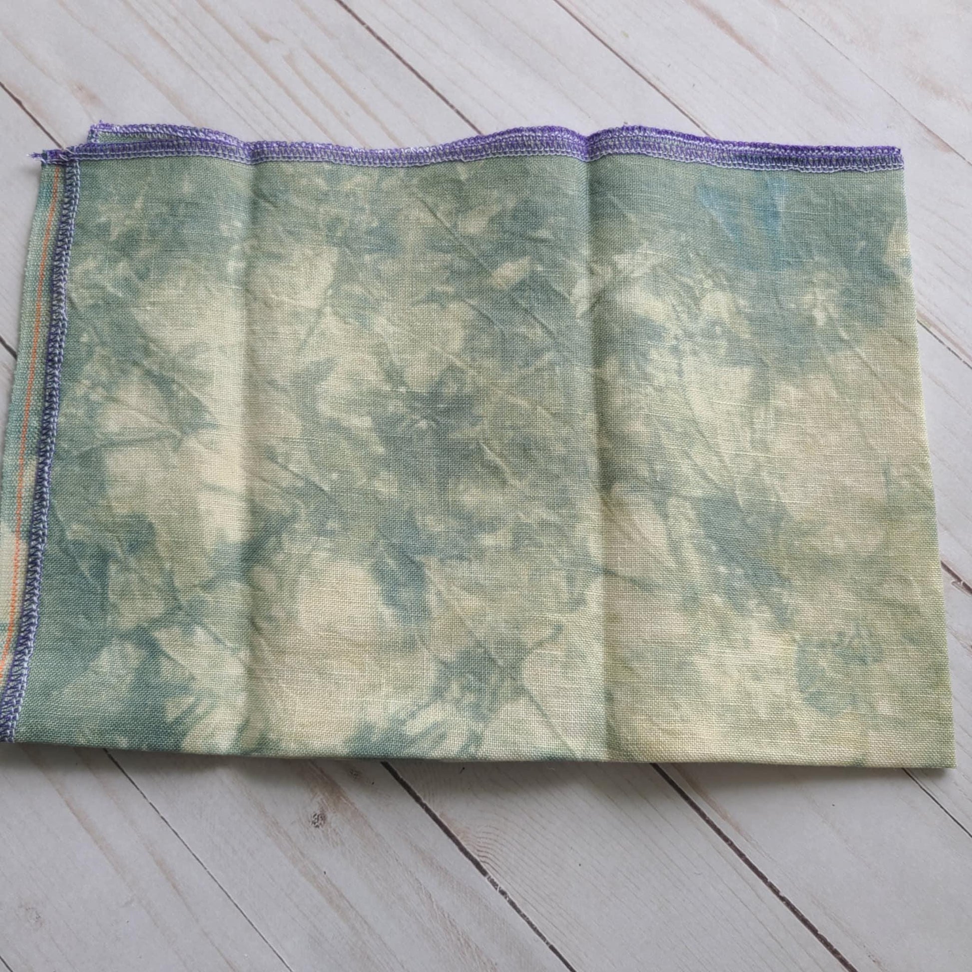 BeStitchMe Hand Dyed Halloween Boneyard Fabric 36 ct Linen 1/4 yard
