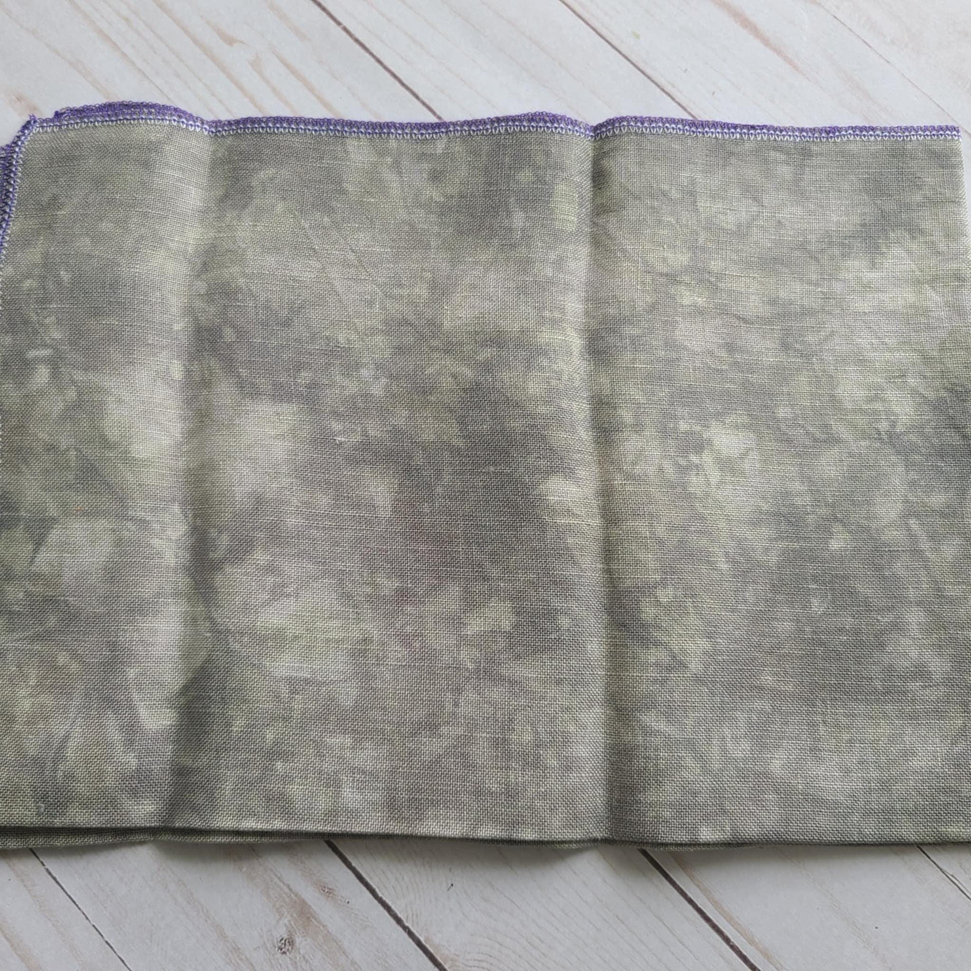 BeStitchMe Hand Dyed Halloween Frankenstein Fabric 36 ct Linen 1/4 yard