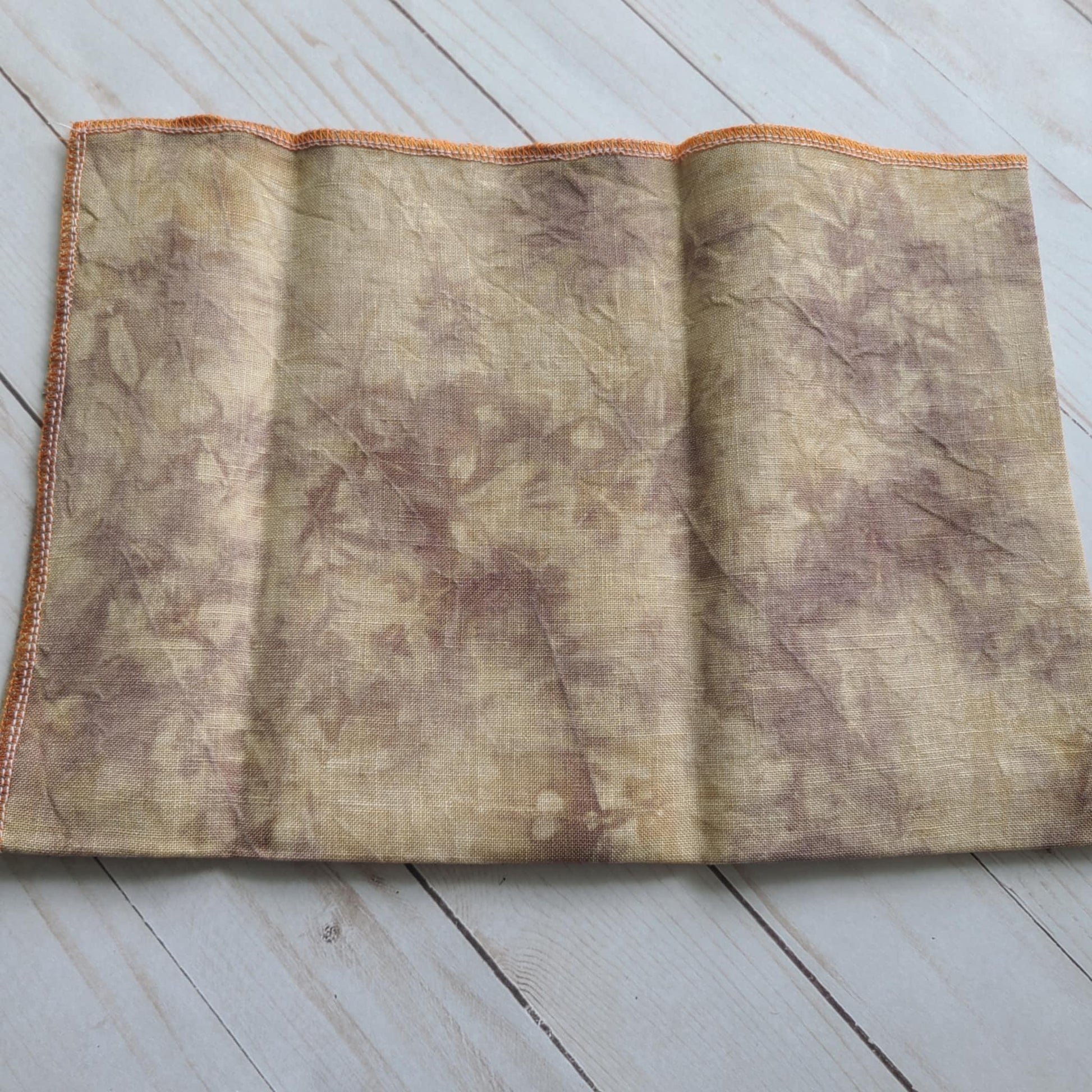 BeStitchMe Hand Dyed Halloween Mummy Fabric 40 ct Linen 1/4 yard