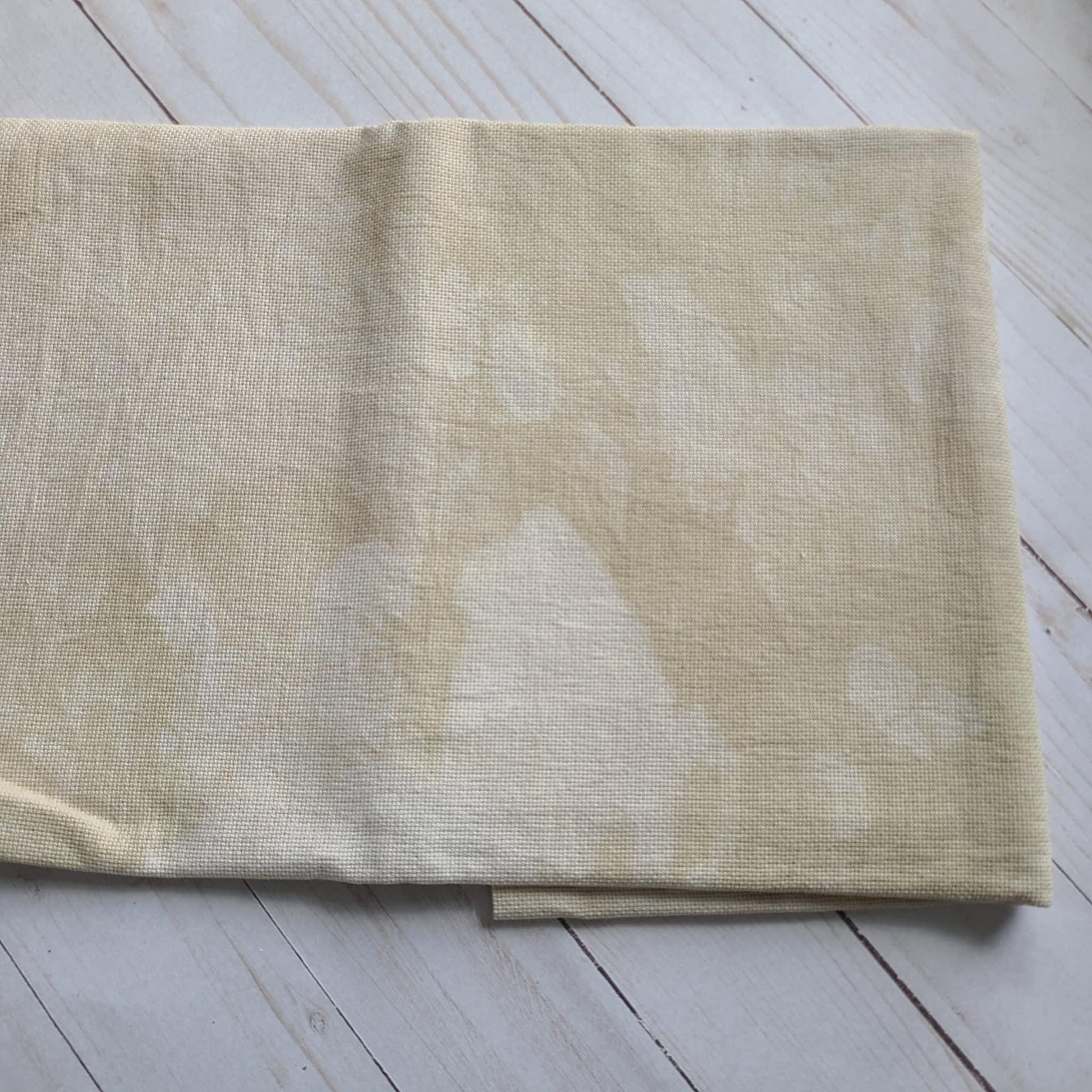 Fiber on a Whim Hand Dyed 20 count Cappuccino aida fabric fat quarter 18 x 20