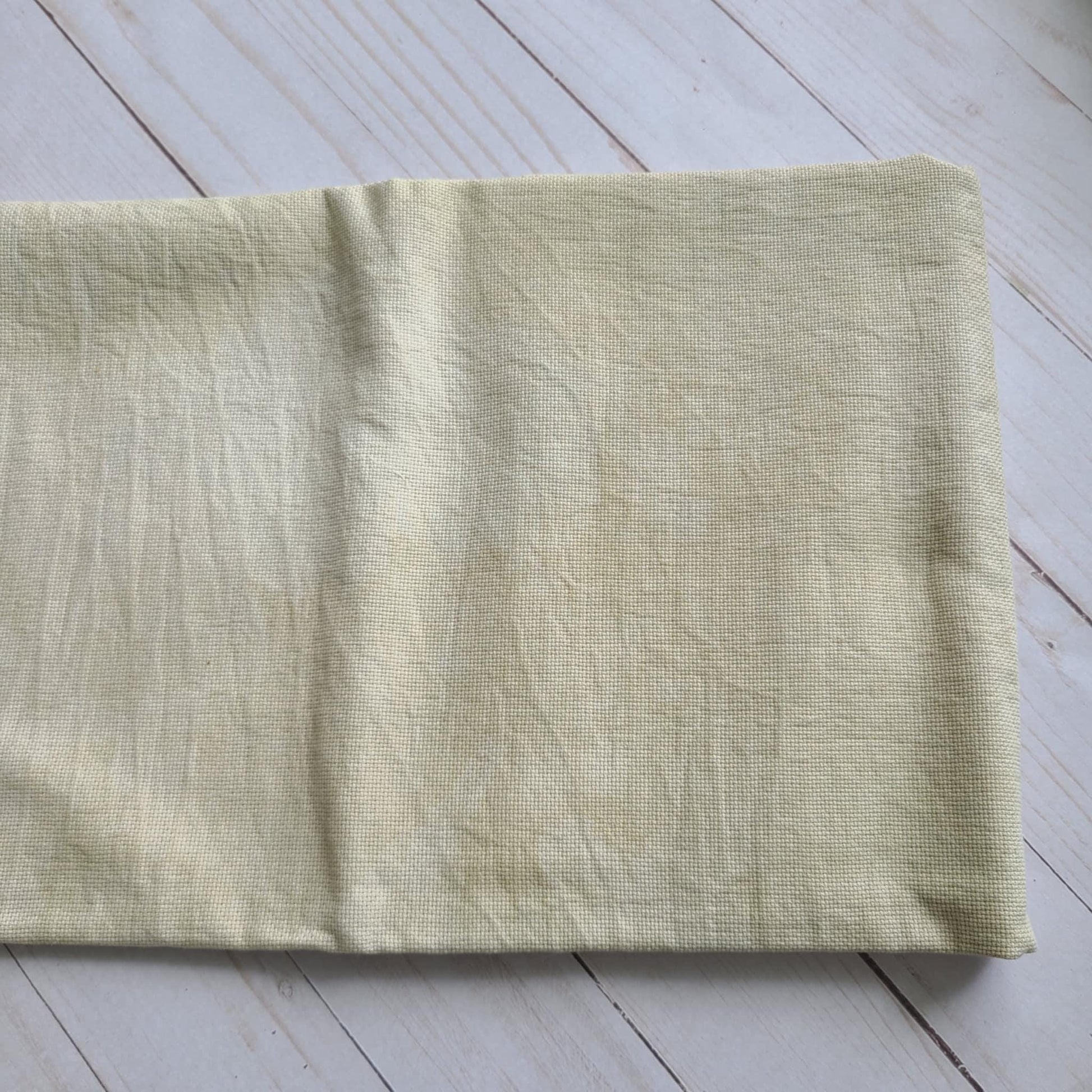 Fiber on a Whim Hand Dyed 20 count Latte aida fabric fat quarter 18 x 20