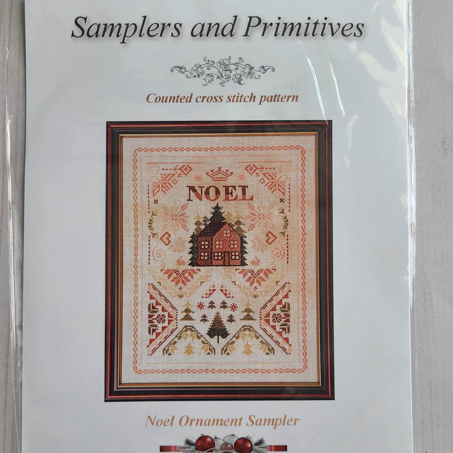Noel Ornament Sampler by Samplers and Primitives Cross Stitch Pattern