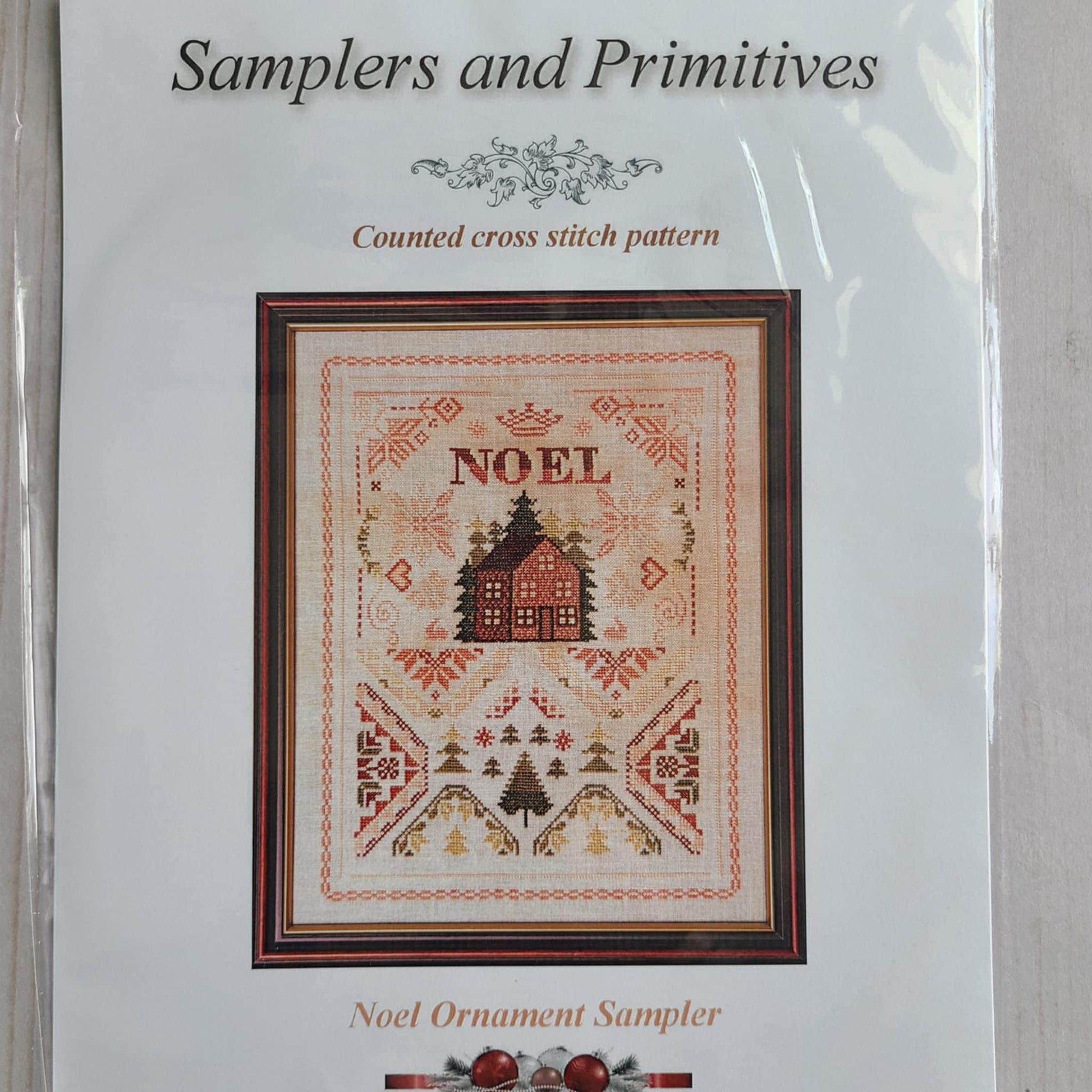 Noel Ornament Sampler by Samplers and Primitives Cross Stitch Pattern