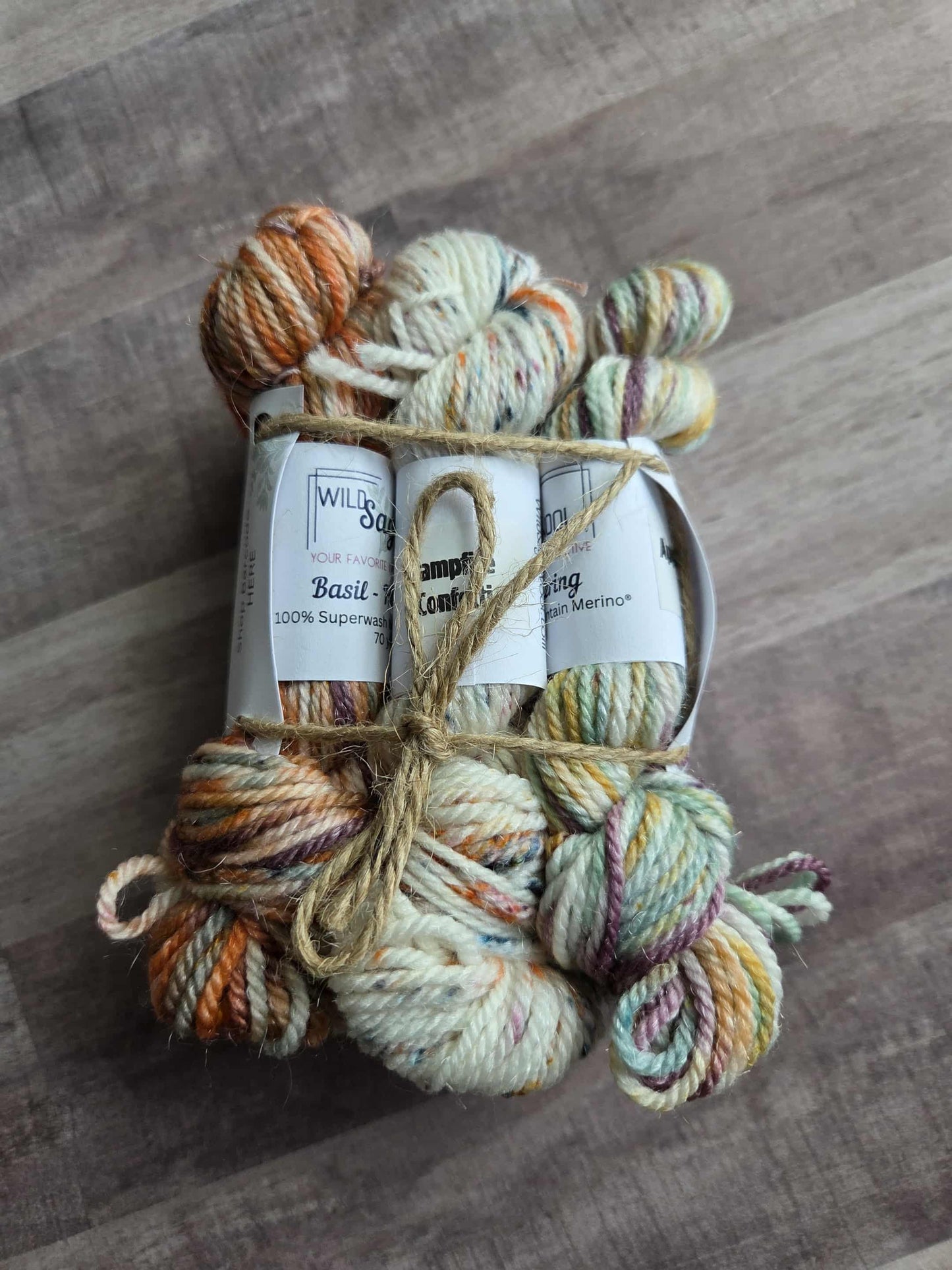 Harvest & Bonfires– Minis DK Yarn by Wild Sage Wool