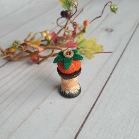 Fall Miniature Spool Pincushion Retreat gift limited edition