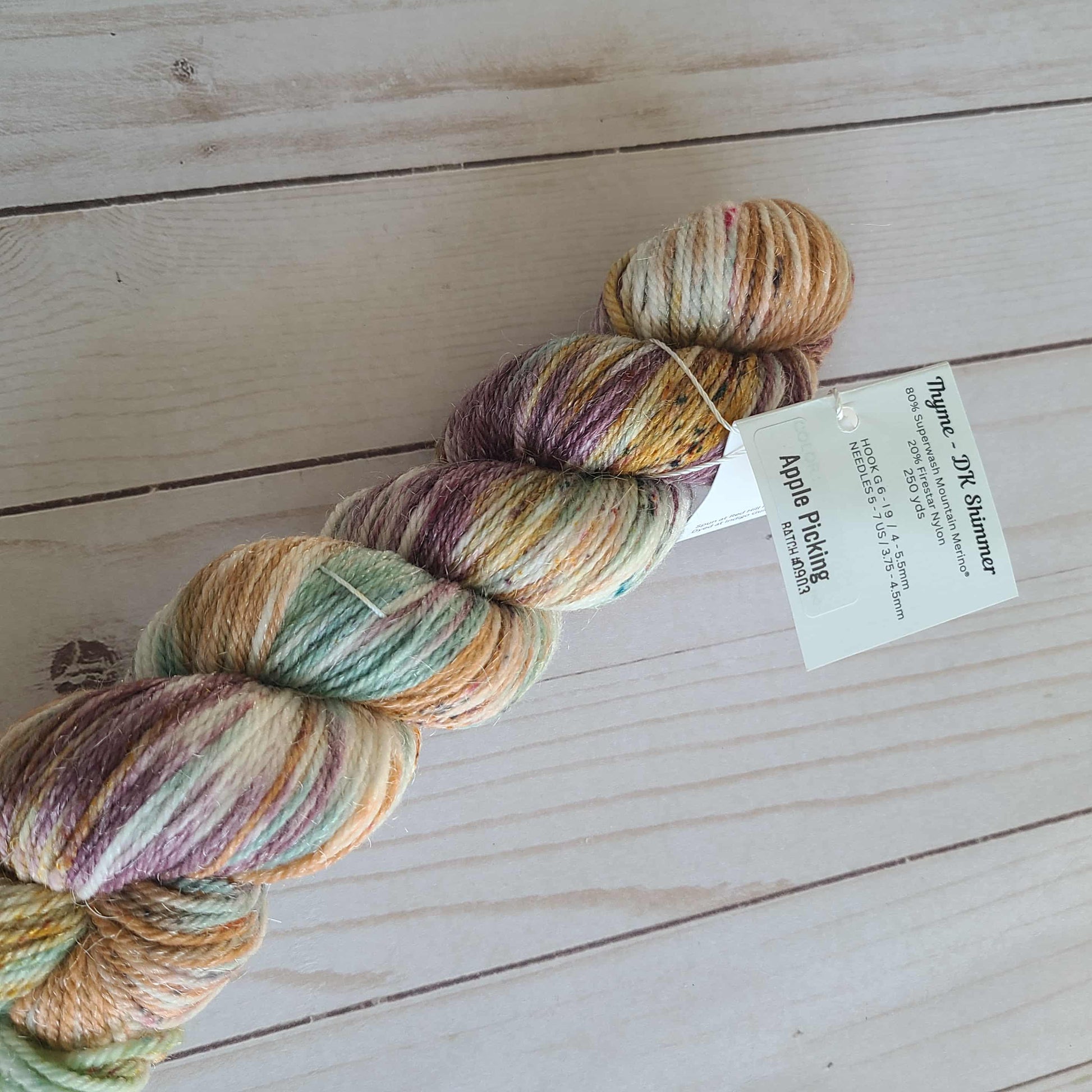 Apple Picking Thyme - DK Shimmer Yarn by Wild Sage Wool