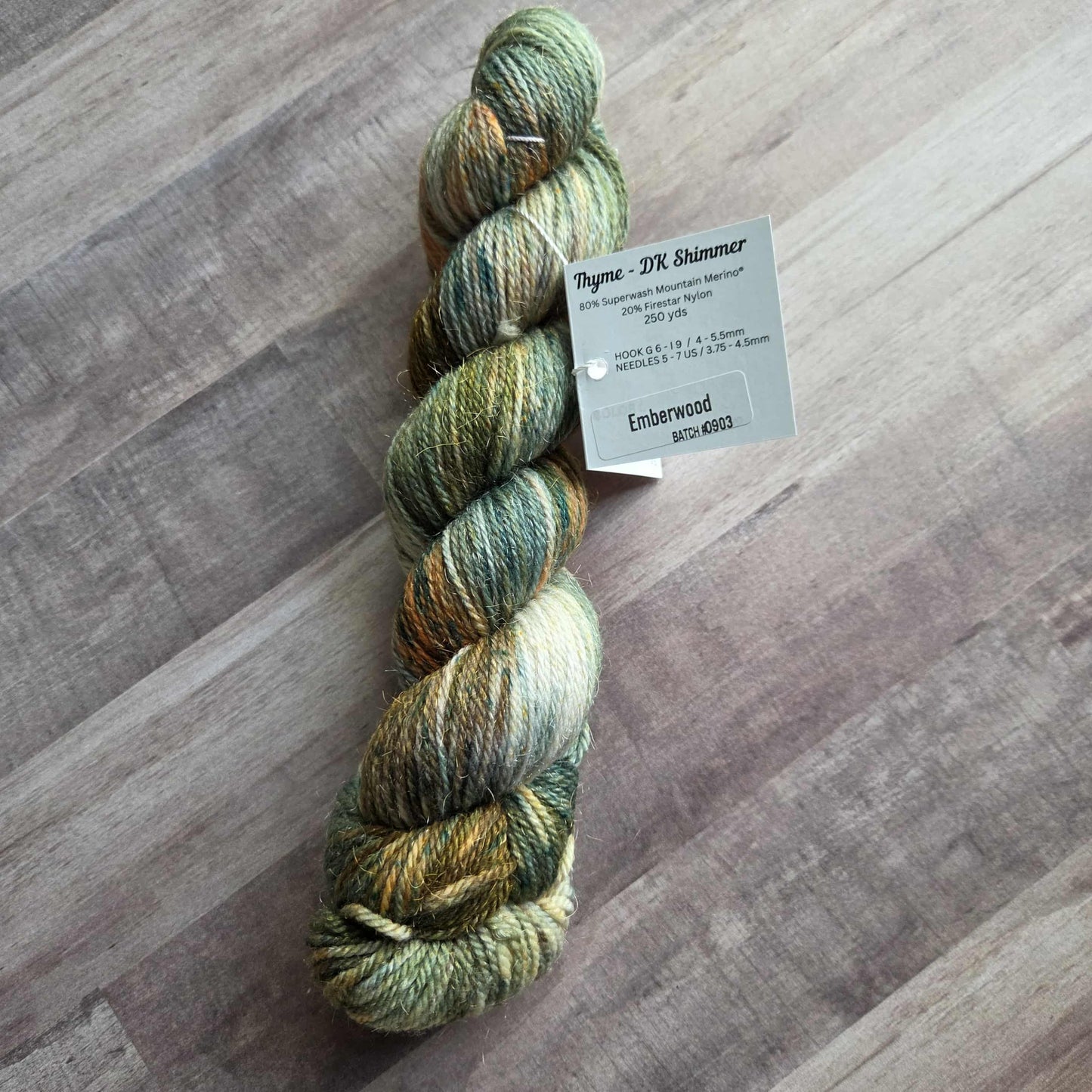 Emberwood – DK Shimmer Yarn by Wild Sage Wool