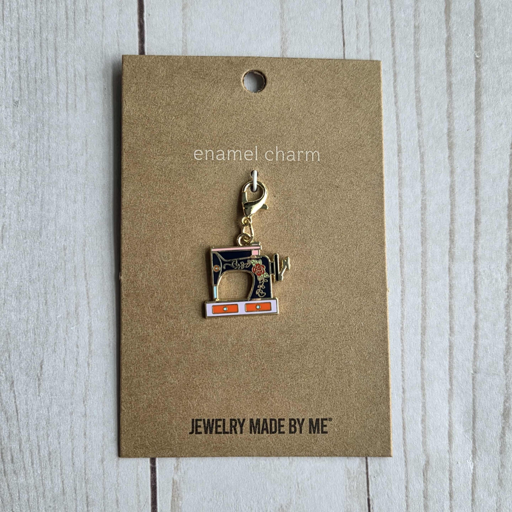 Sewing Machine enamel charm Zipper Pulls by Moda jewelry made by me