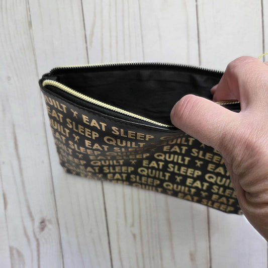 Glam Bag Eat Sleep Quilt sewing notions bag by Moda