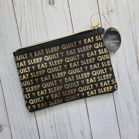 Glam Bag Eat Sleep Quilt sewing notions bag by Moda