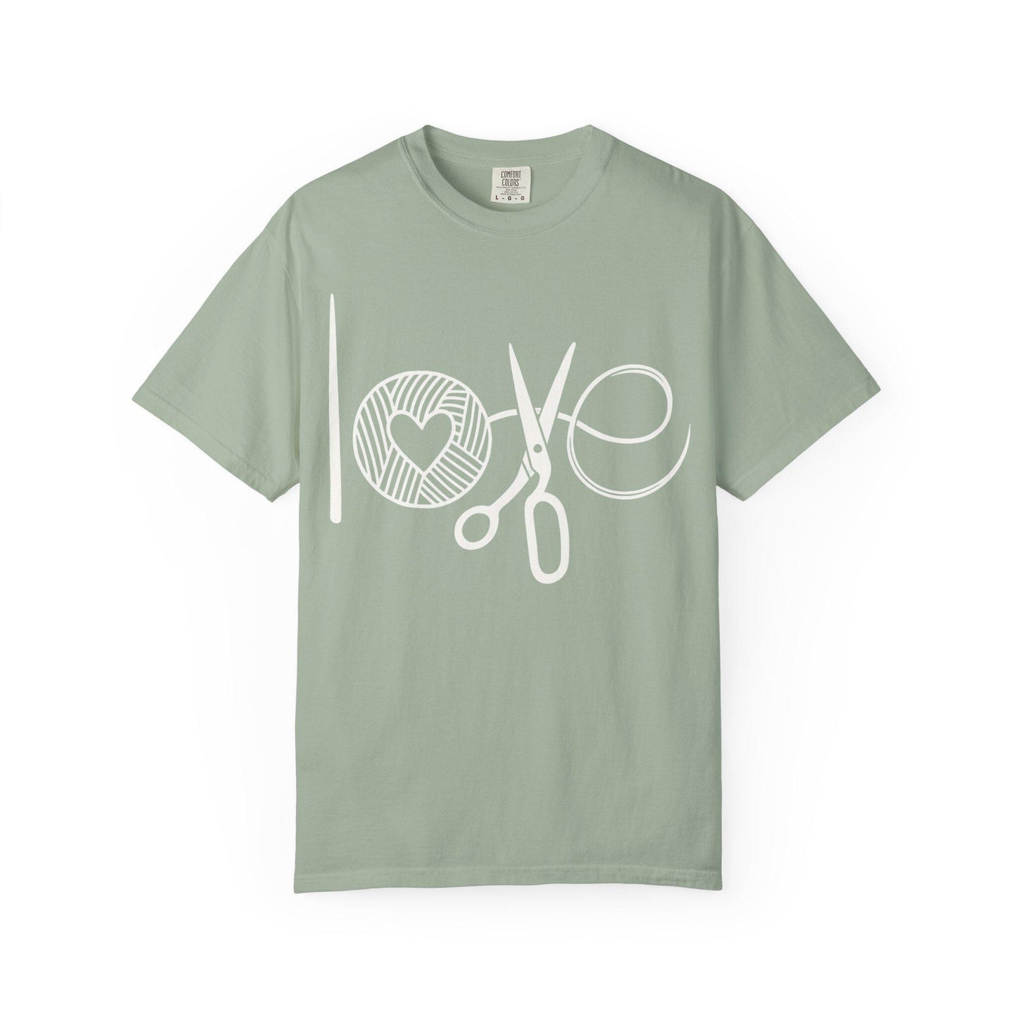 Love Crochet Love Knitting Comfort Colors T-shirt