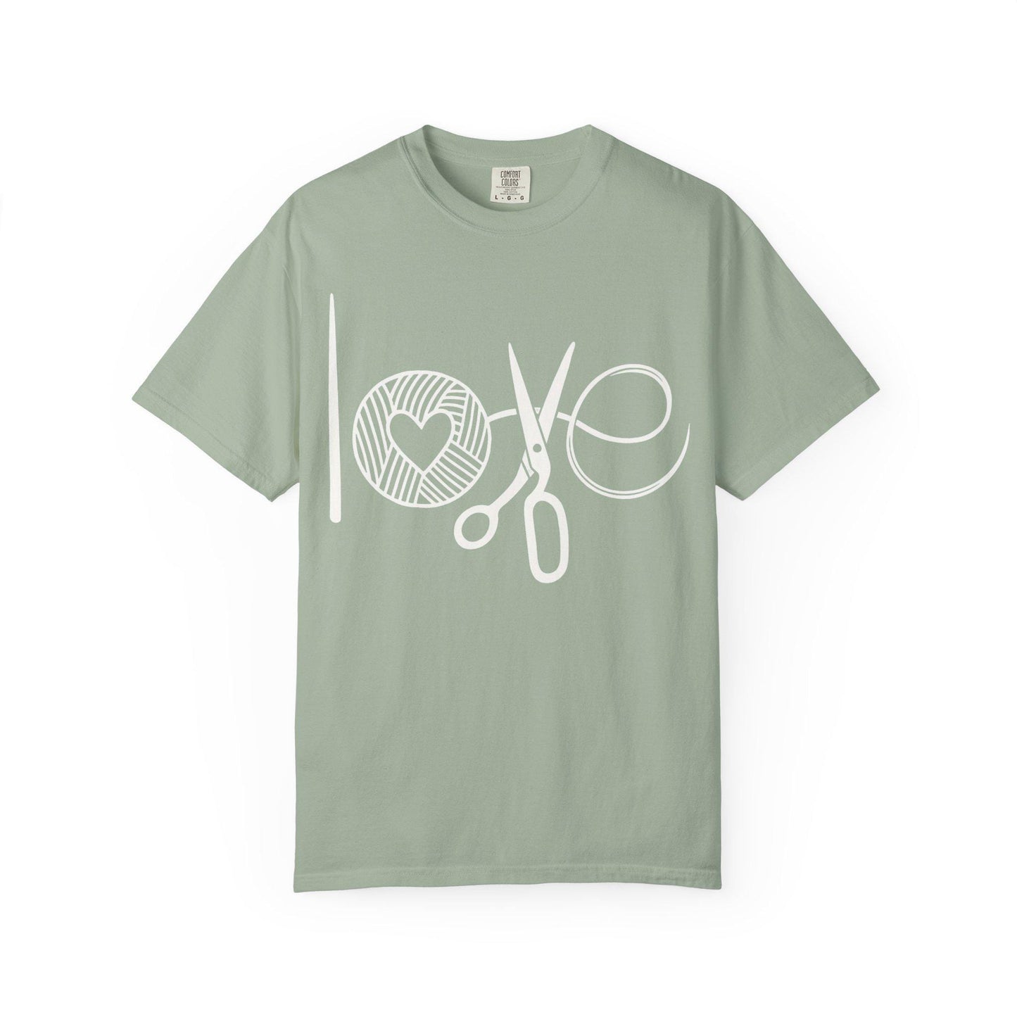 Love Crochet Love Knitting Comfort Colors T-shirt