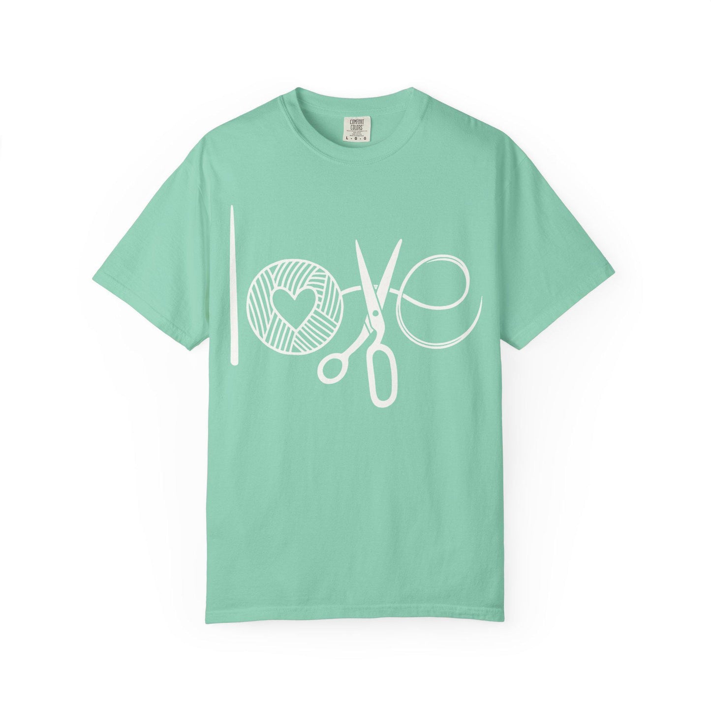 Love Crochet Love Knitting Comfort Colors T-shirt