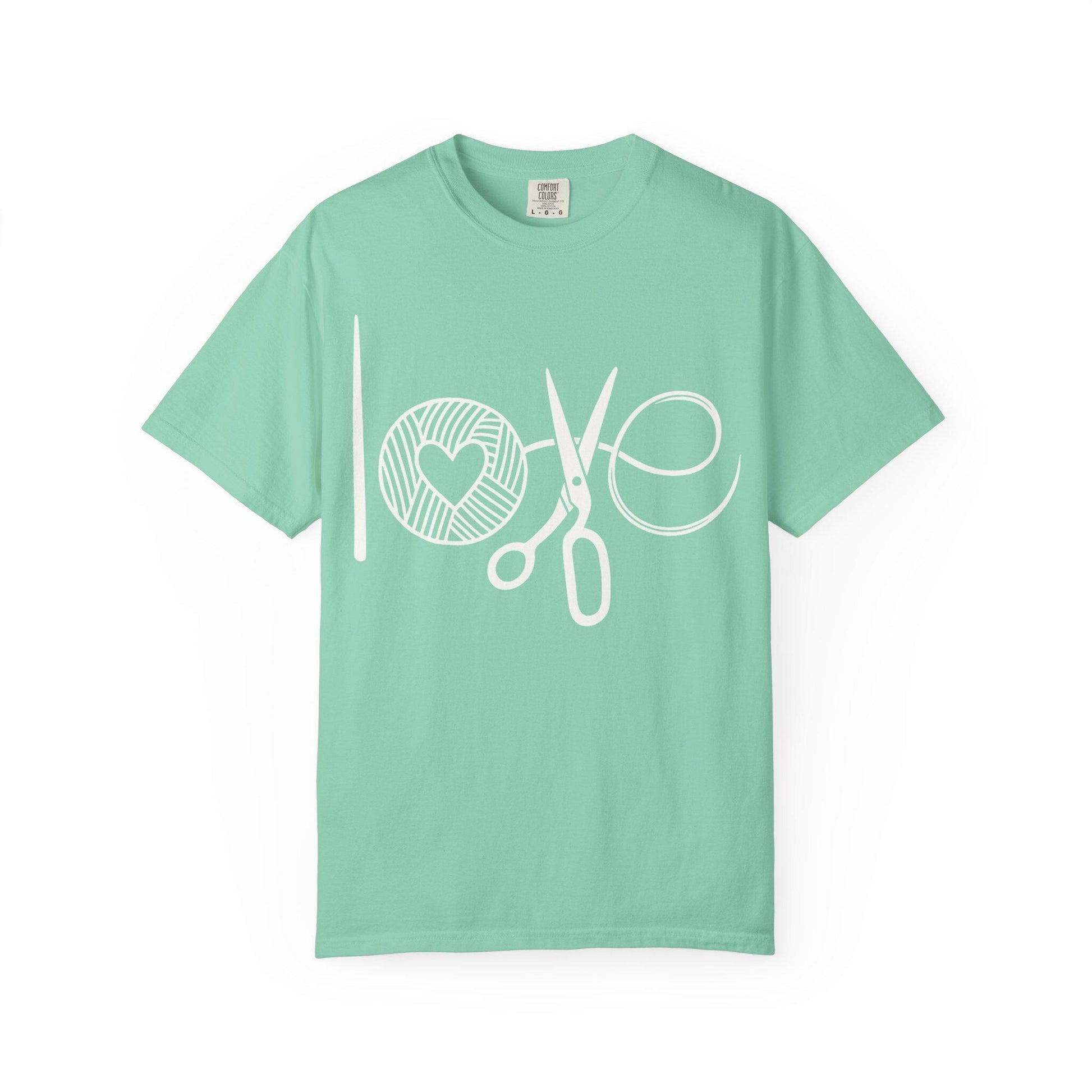 Love Crochet Love Knitting Comfort Colors T-shirt
