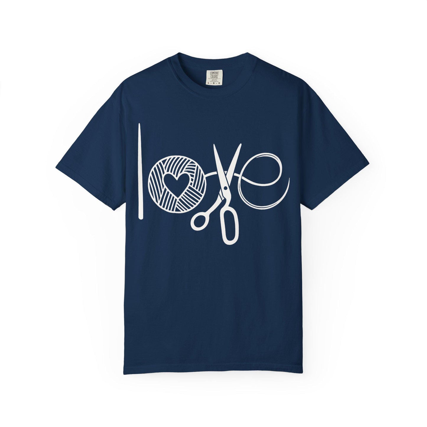 Love Crochet Love Knitting Comfort Colors T-shirt