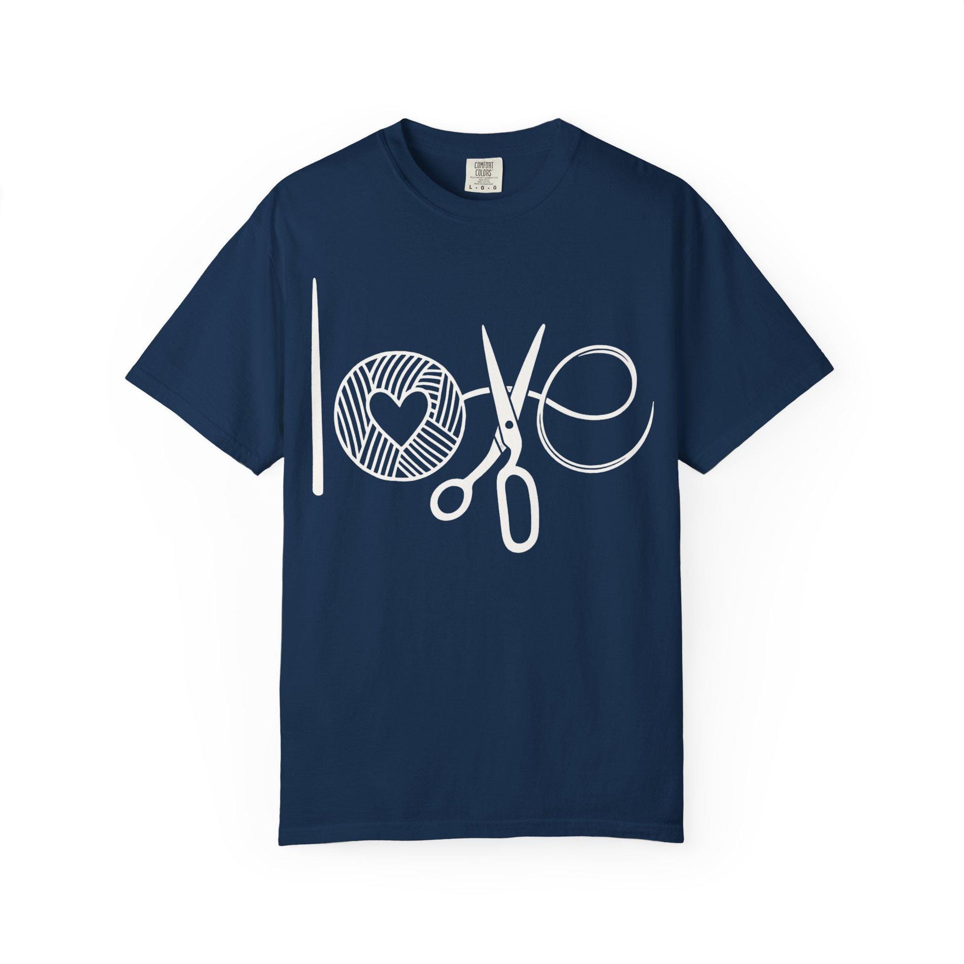 Love Crochet Love Knitting Comfort Colors T-shirt