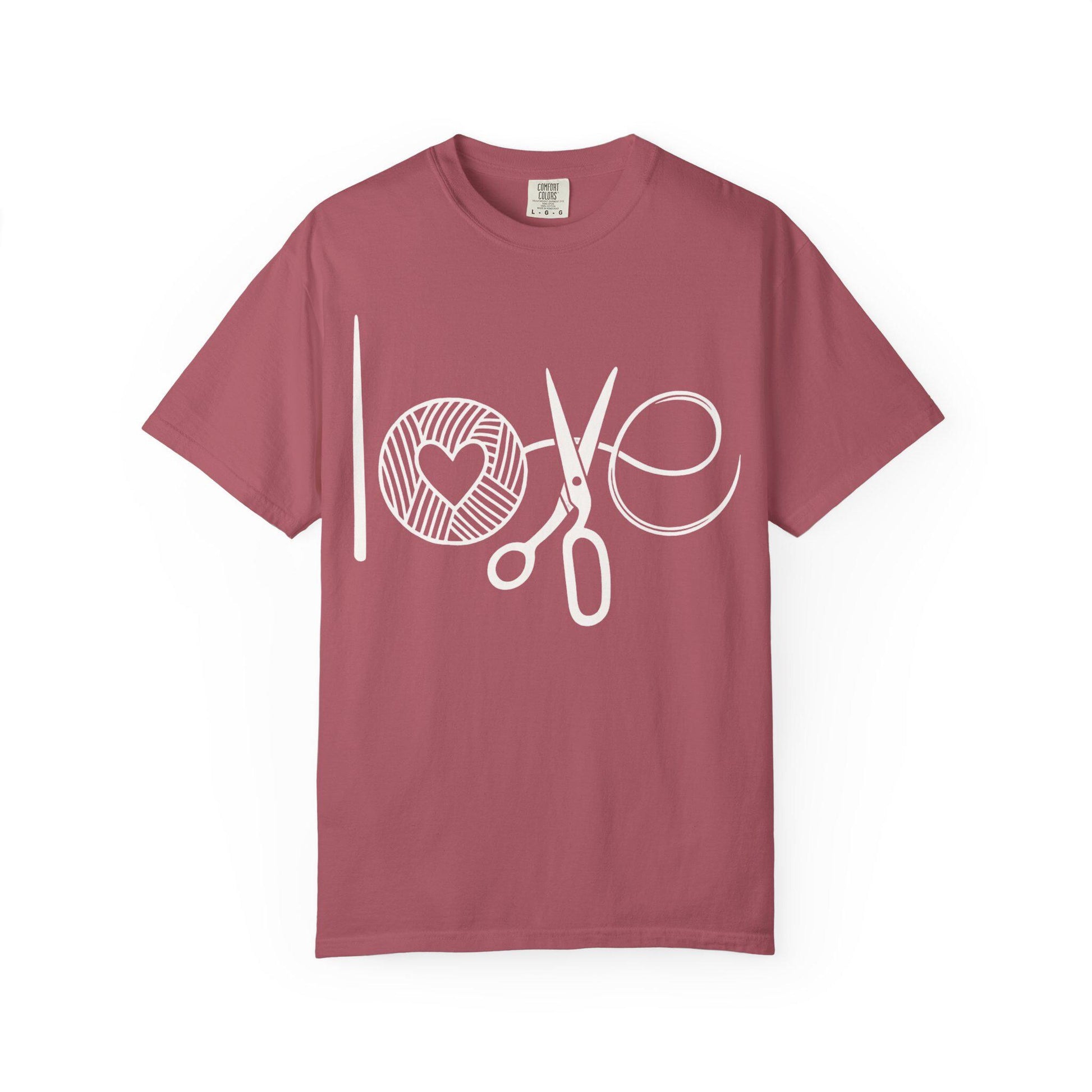 Love Crochet Love Knitting Comfort Colors T-shirt