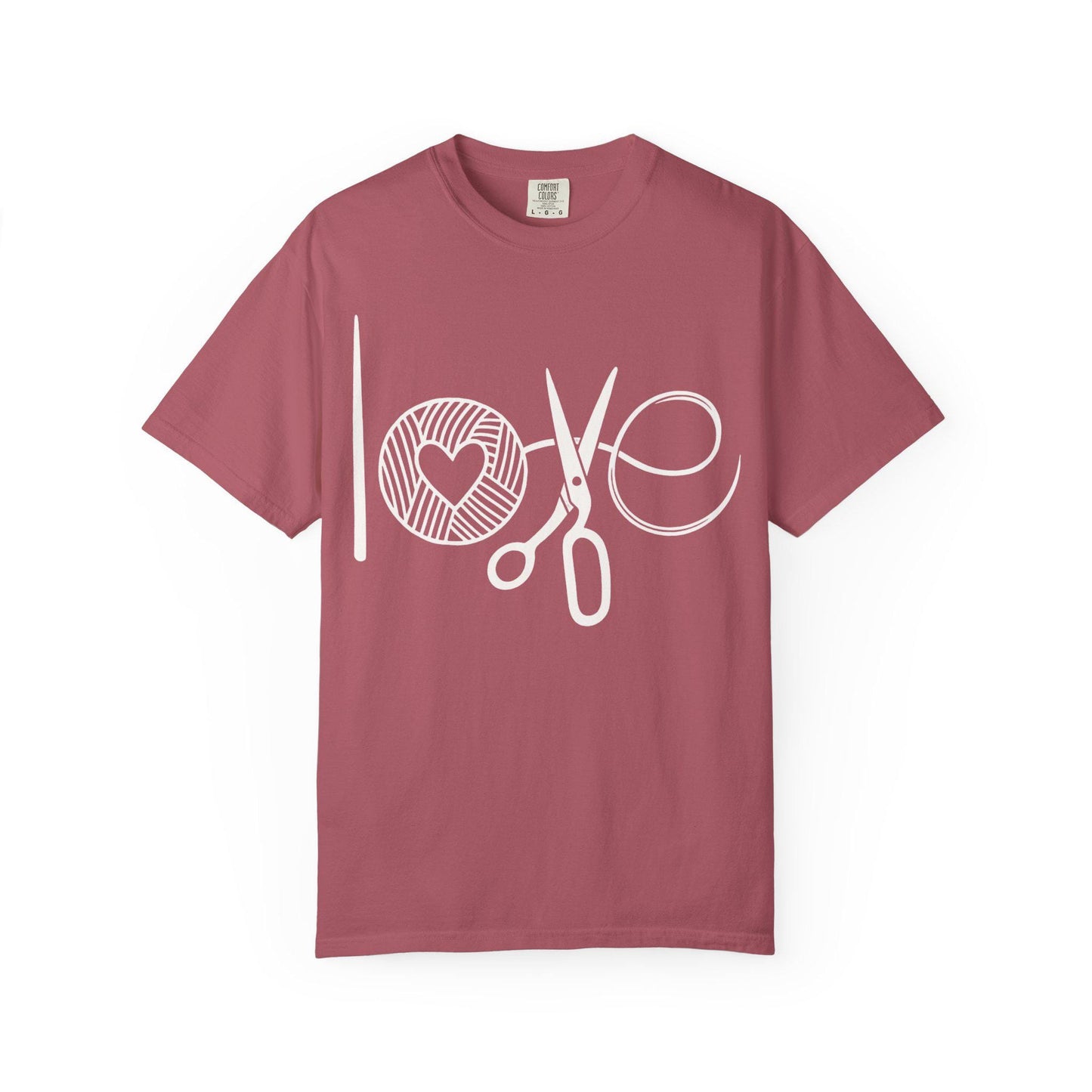 Love Crochet Love Knitting Comfort Colors T-shirt