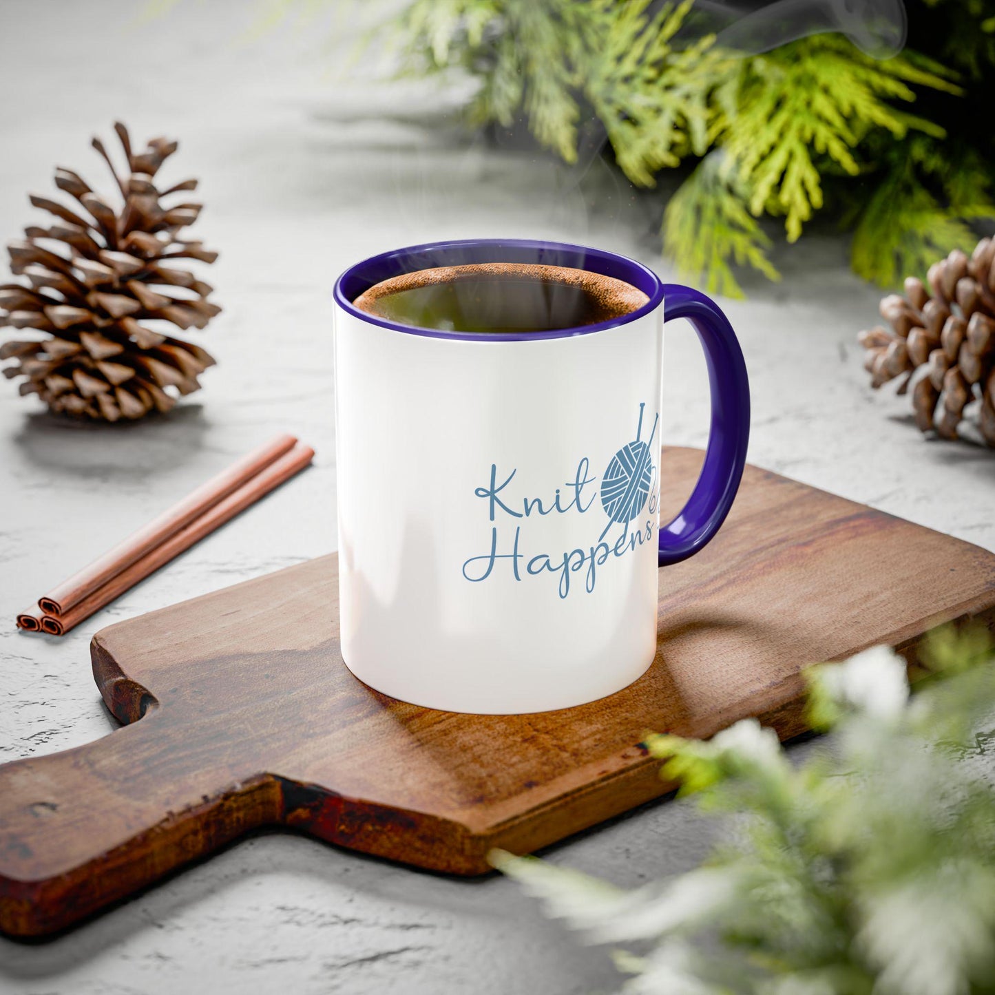 Knitting mug | Colorful Ceramic Knit Mug