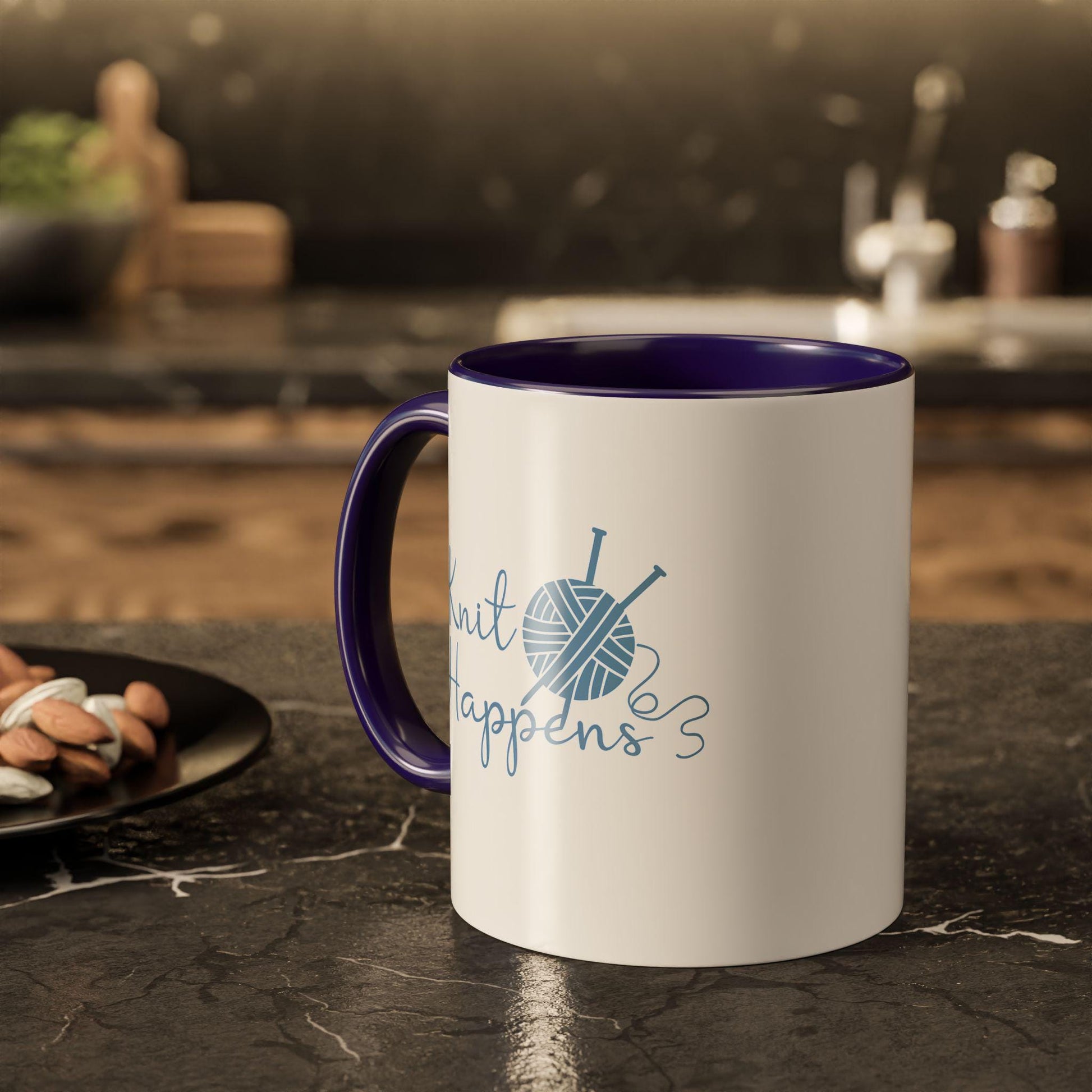Knitting mug | Colorful Ceramic Knit Mug