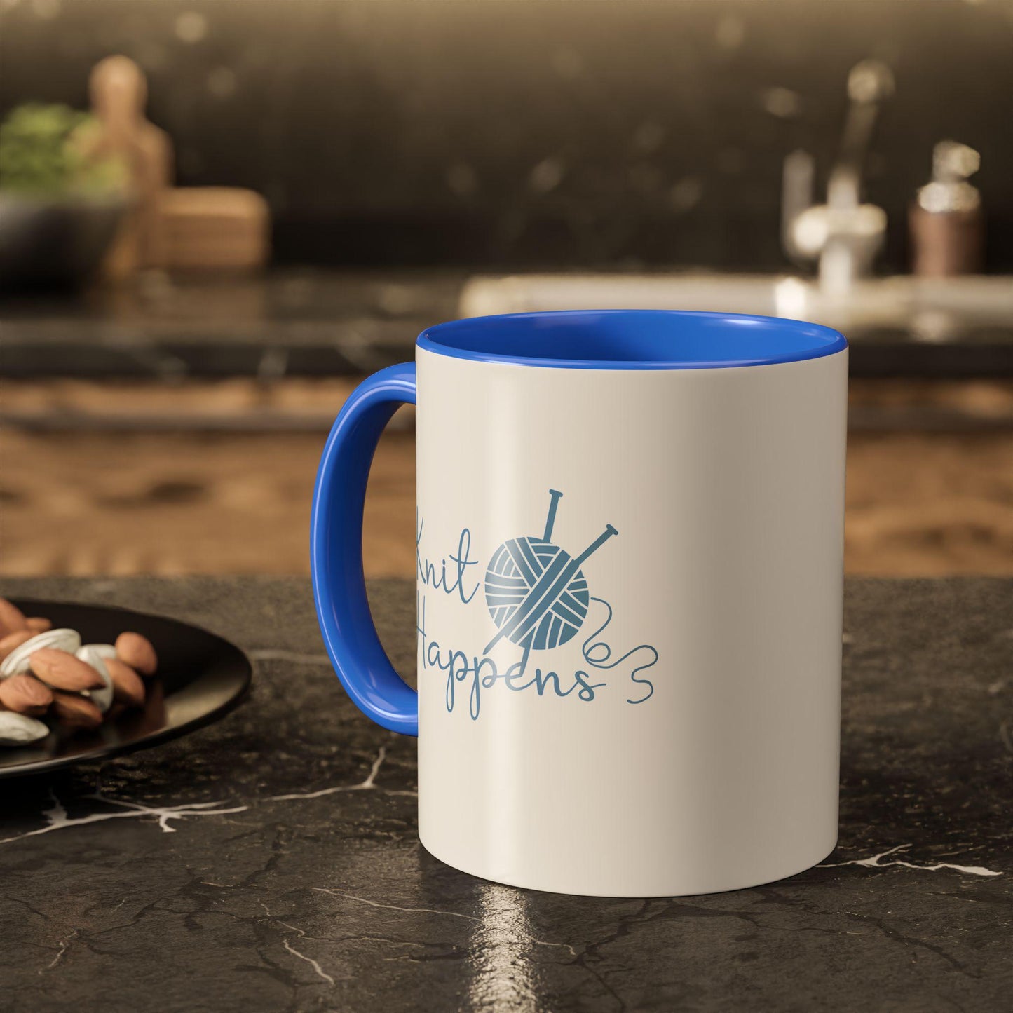 Knitting mug | Colorful Ceramic Knit Mug
