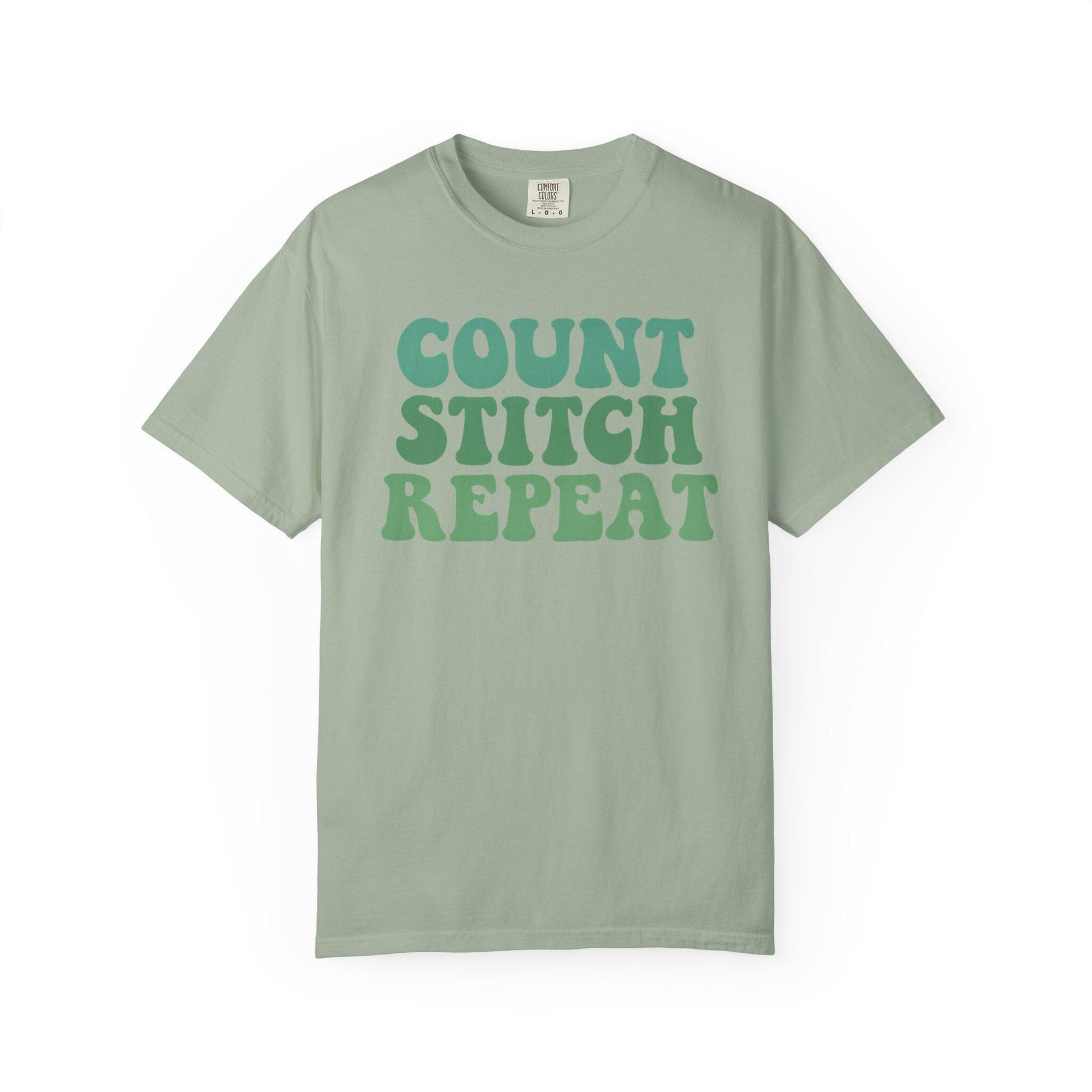 Count Stitch Repeat T-shirt | Cross Stitch Tee