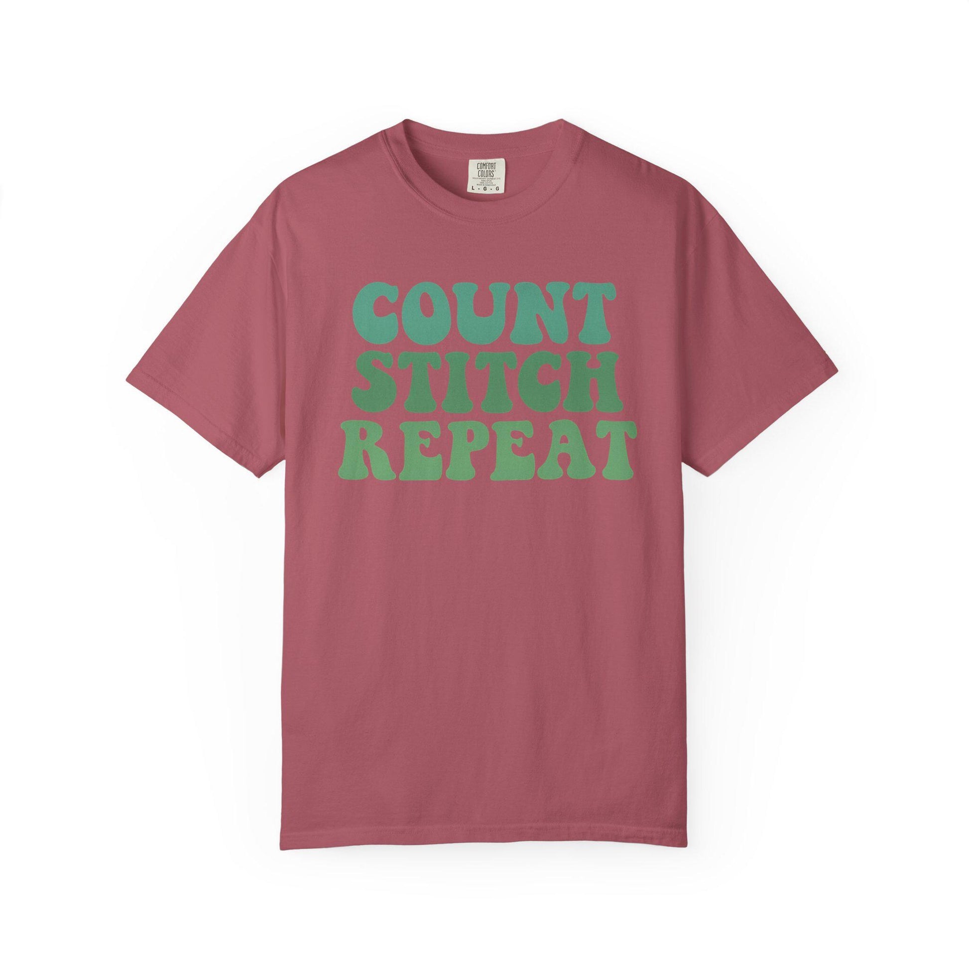 Count Stitch Repeat T-shirt | Cross Stitch Tee