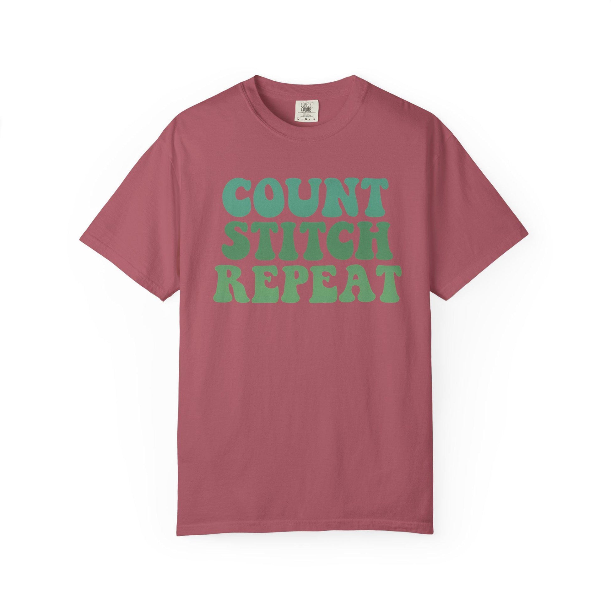 Count Stitch Repeat T-shirt | Cross Stitch Tee