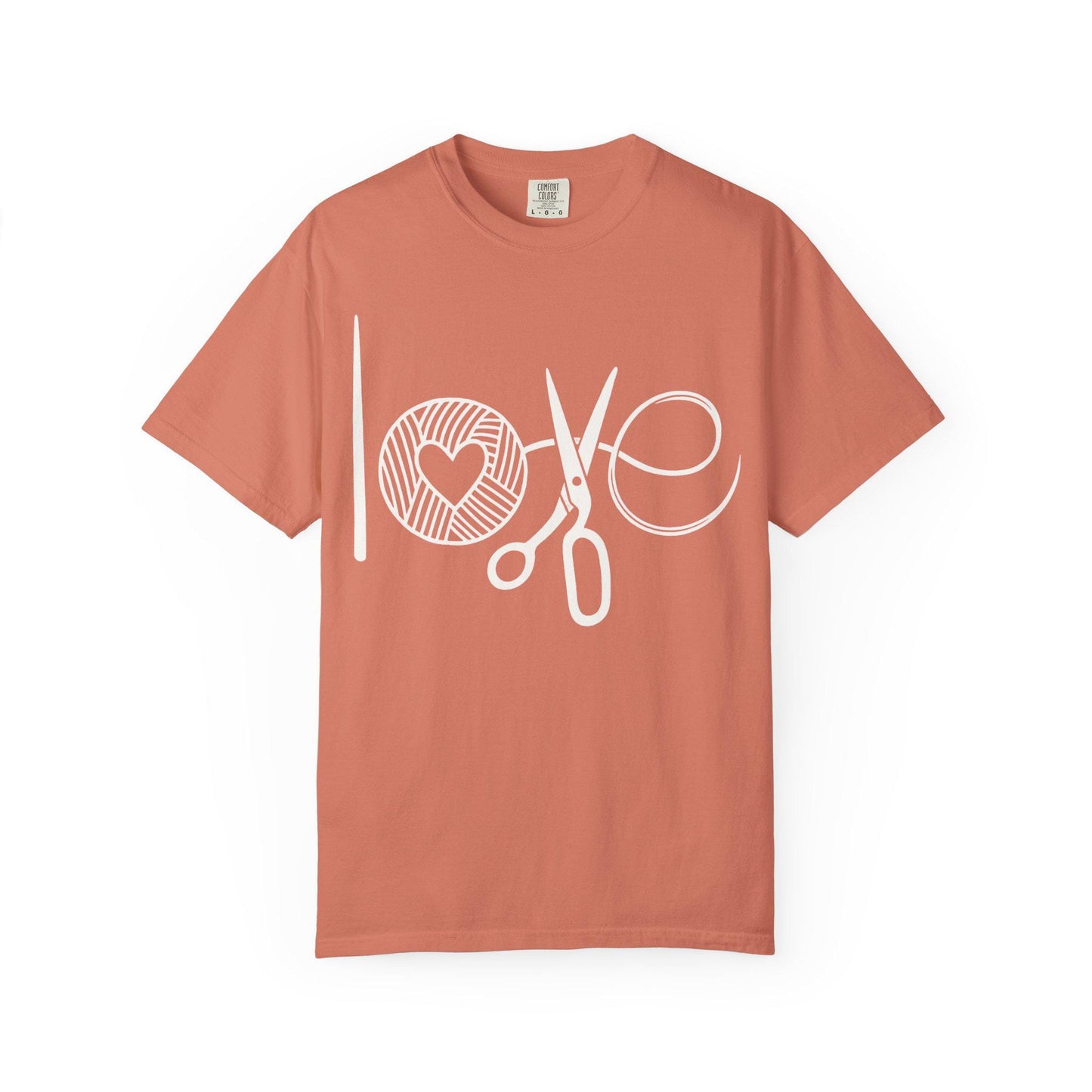 Love Crochet Love Knitting Comfort Colors T-shirt