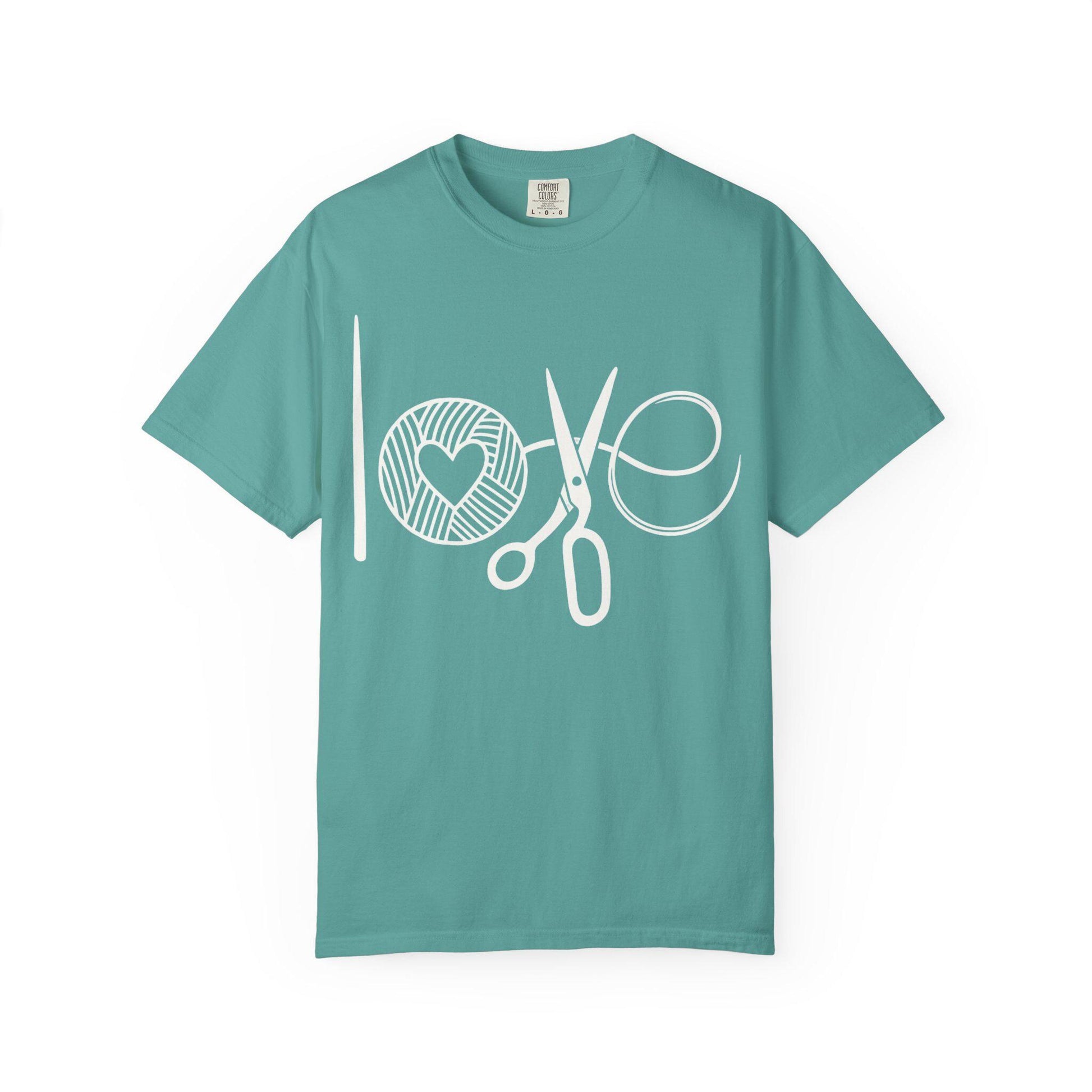 Love Crochet Love Knitting Comfort Colors T-shirt