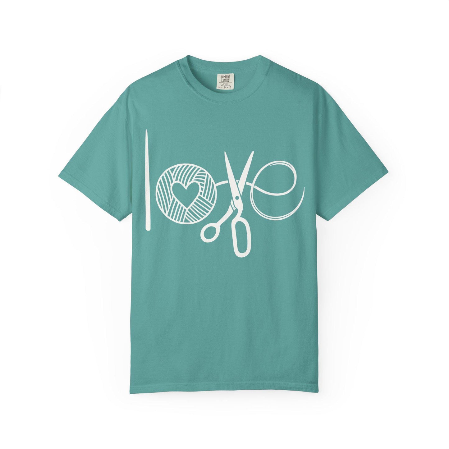 Love Crochet Love Knitting Comfort Colors T-shirt