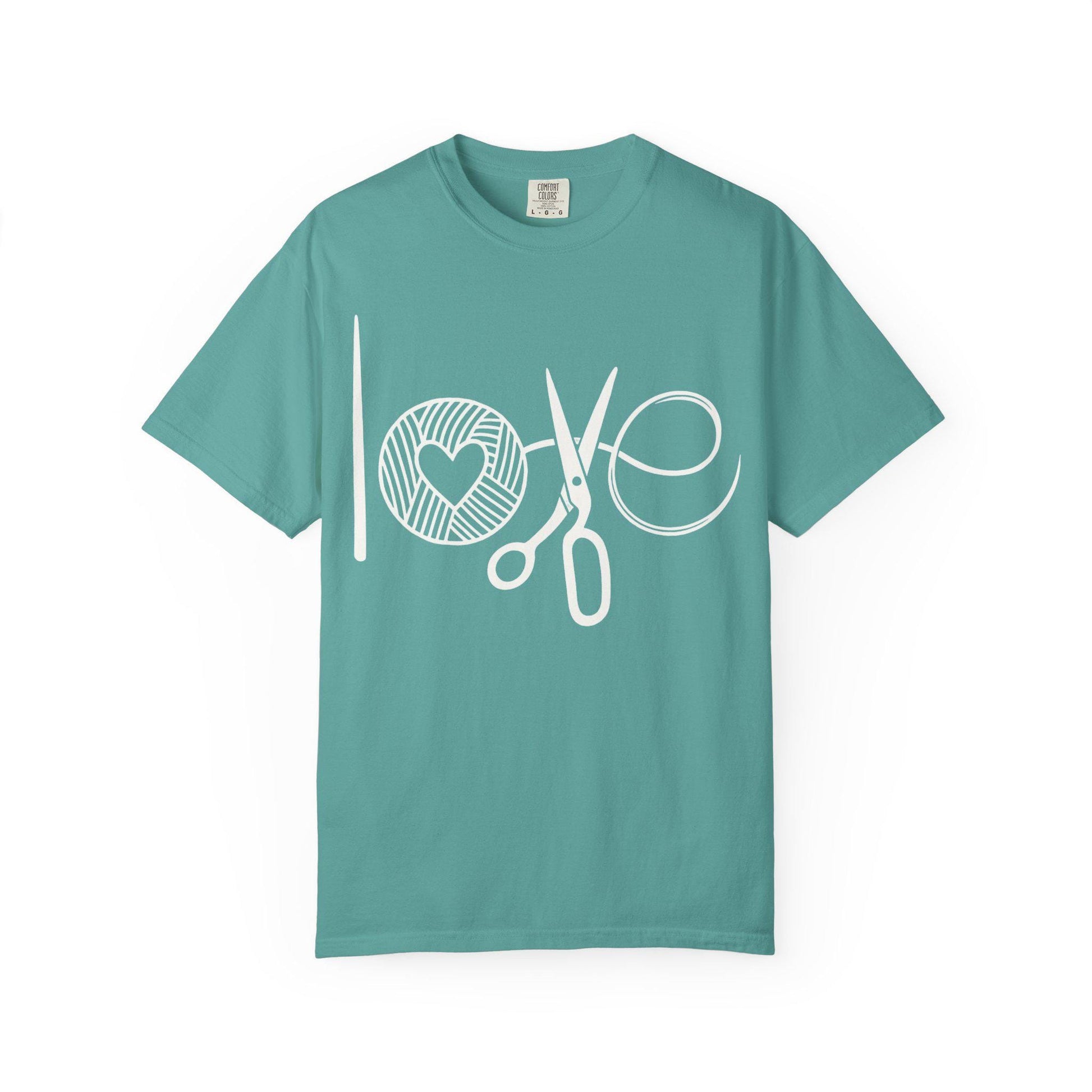 Love Crochet Love Knitting Comfort Colors T-shirt