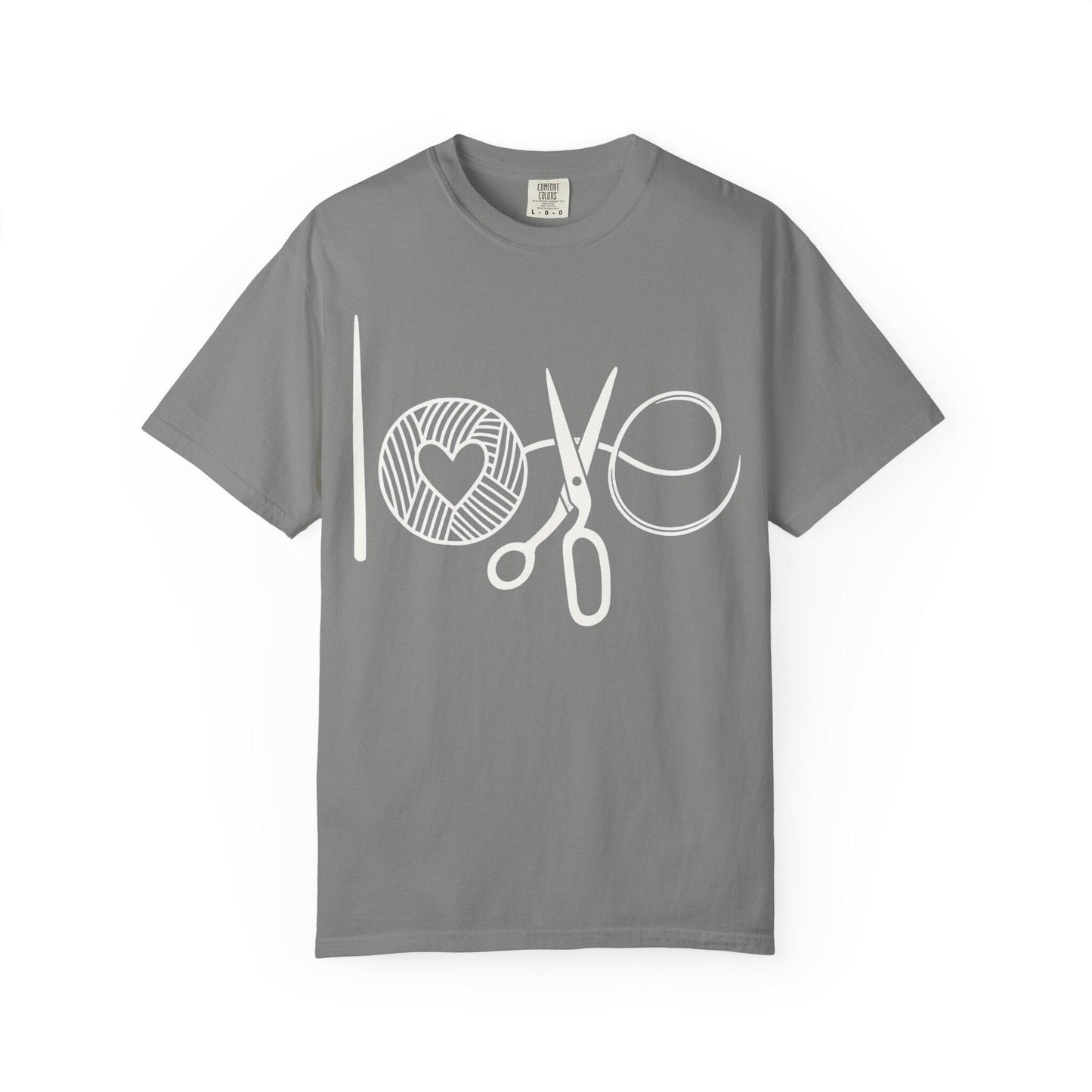 Love Crochet Love Knitting Comfort Colors T-shirt