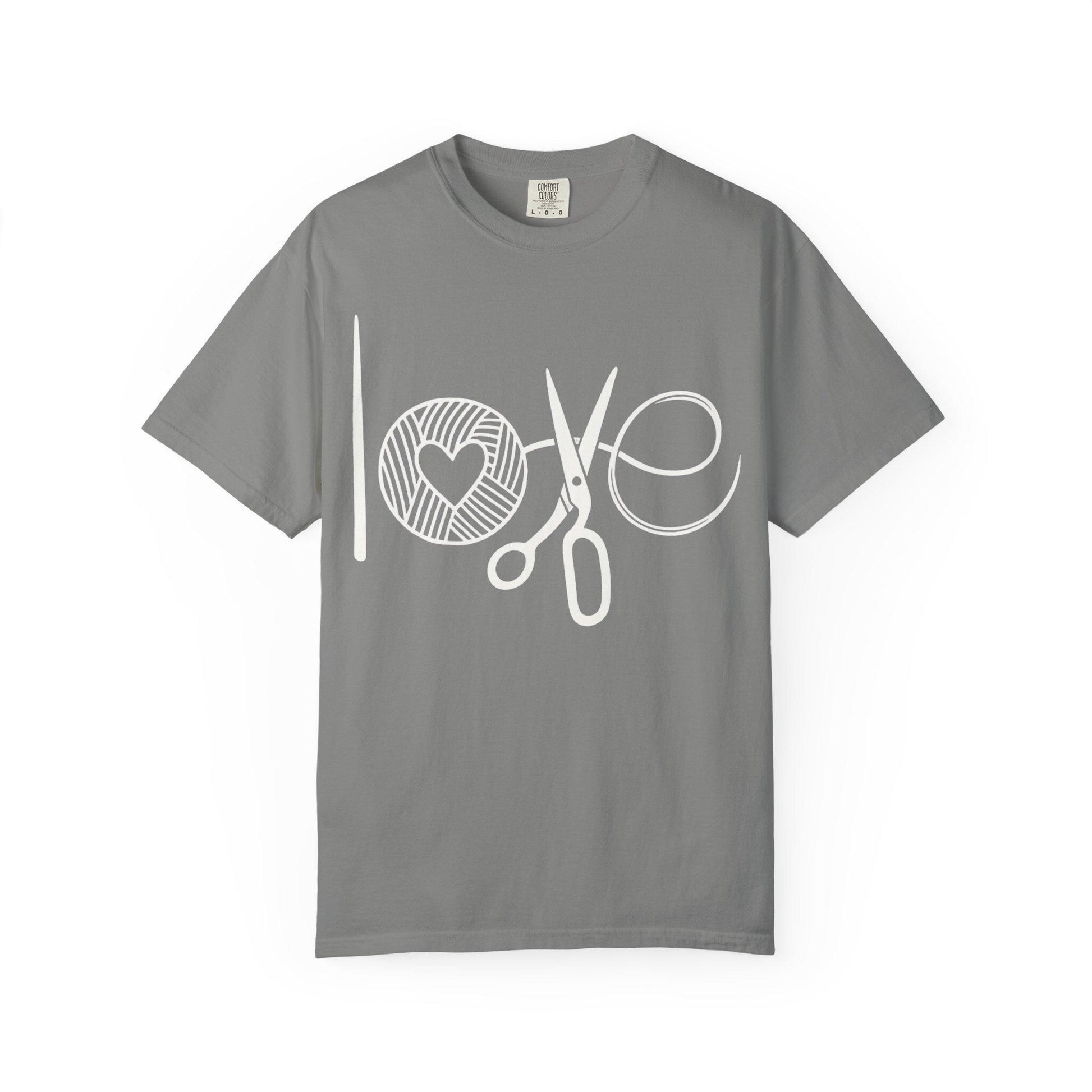 Love Crochet Love Knitting Comfort Colors T-shirt