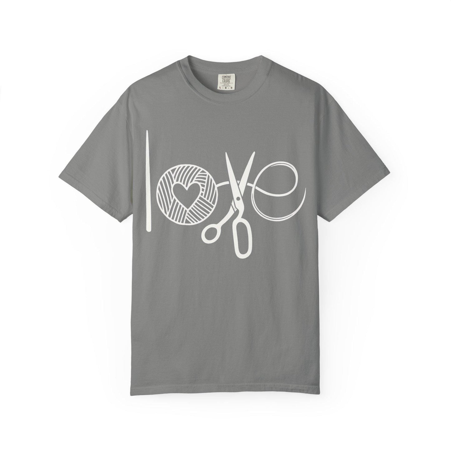 Love Crochet Love Knitting Comfort Colors T-shirt