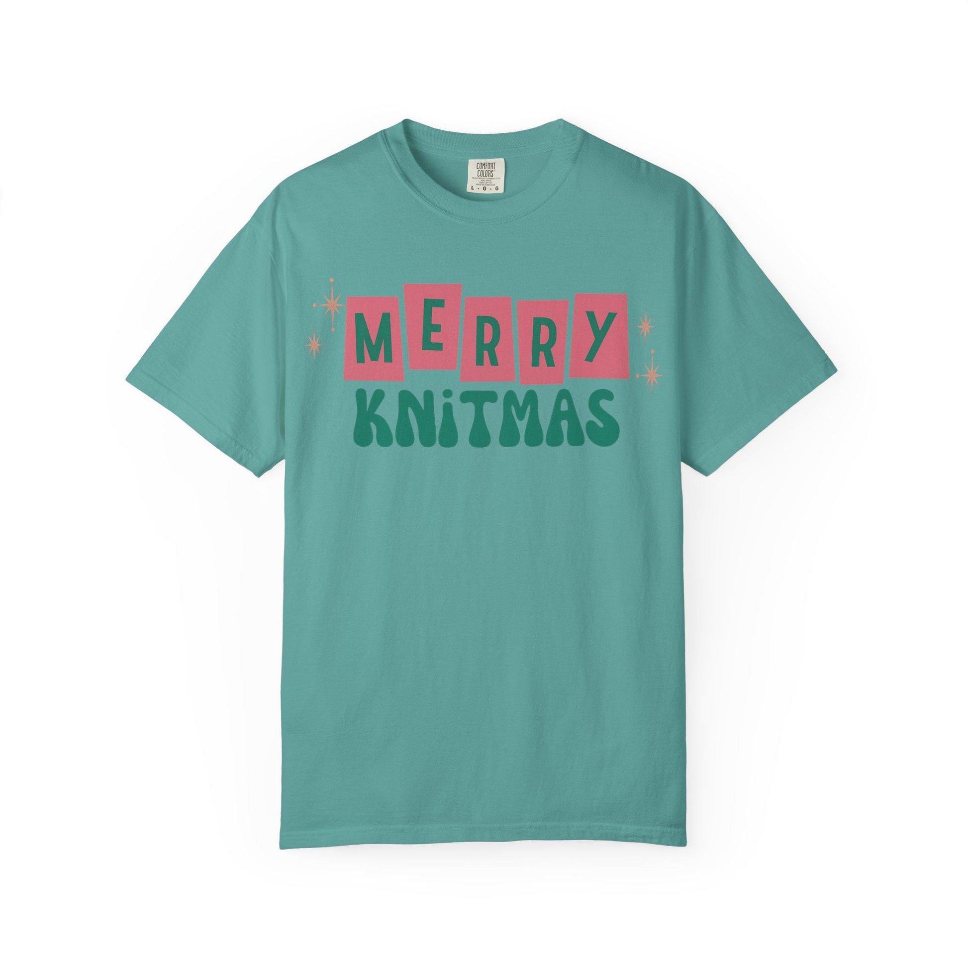 Merry Knitmas T-Shirt | Holiday Knitting Tee