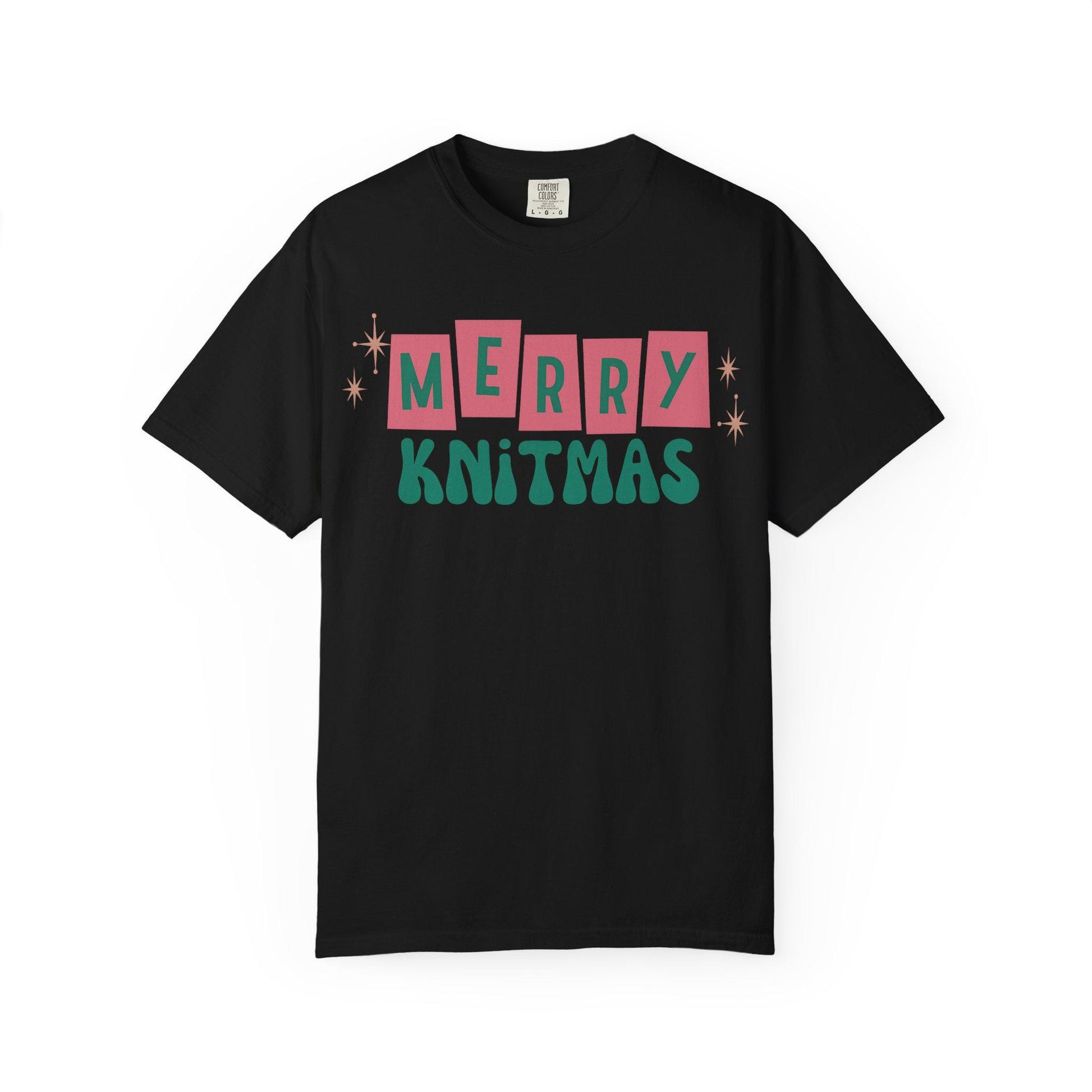 Merry Knitmas T-Shirt | Holiday Knitting Tee