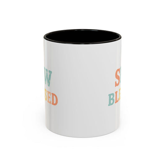 Sew Blessed Mug | Colorful Sewing Quote Ceramic Coffee Cup